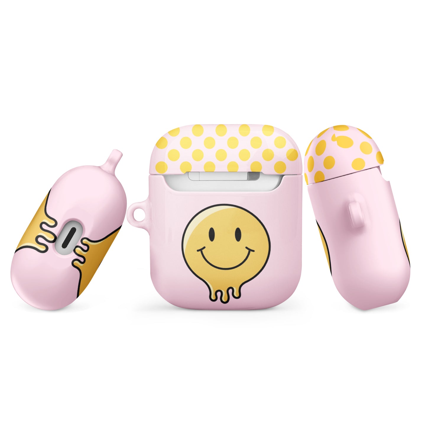 Baby Pink Smiley Face Case for AirPods®