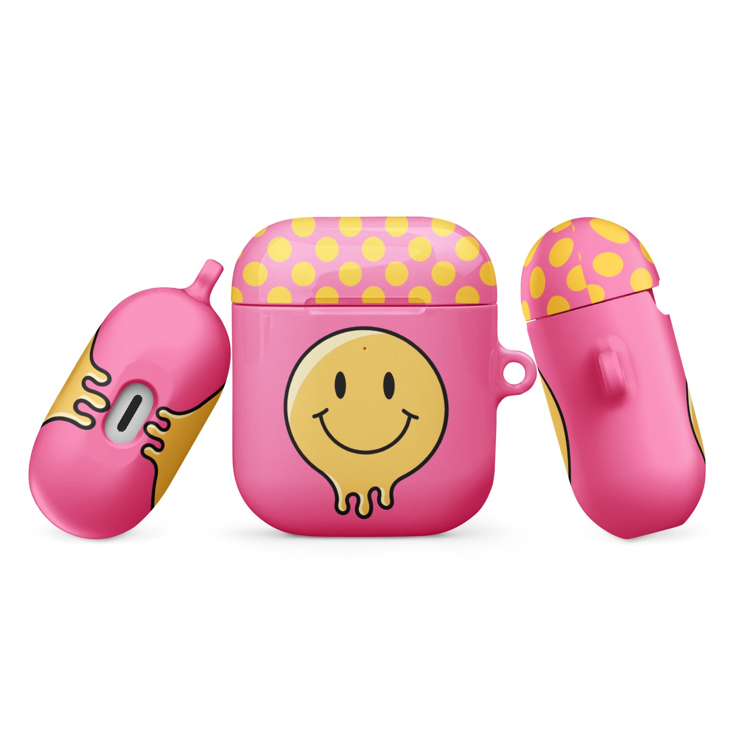 Pink Smiley Face Case for AirPods®