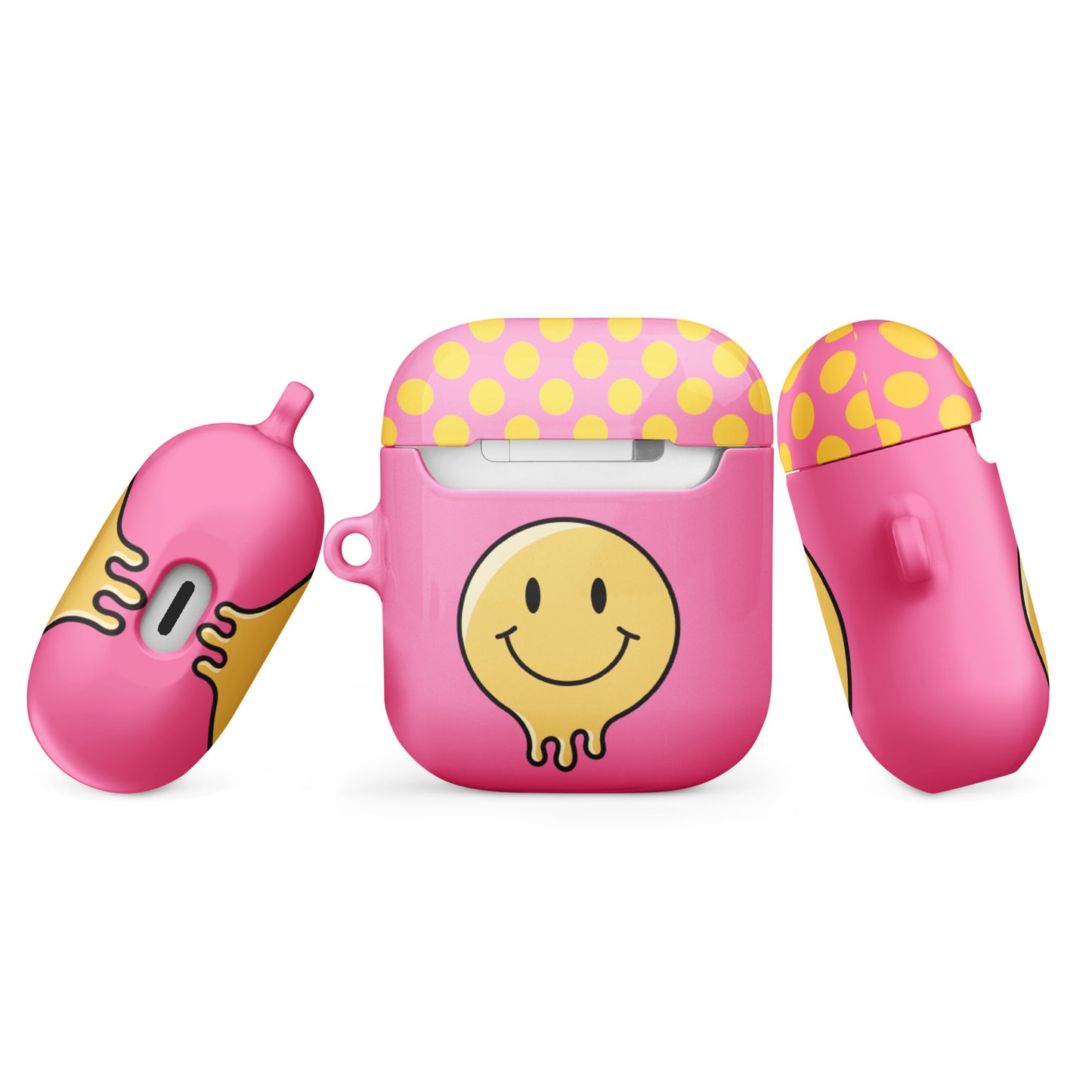 Pink Smiley Face Case for AirPods®