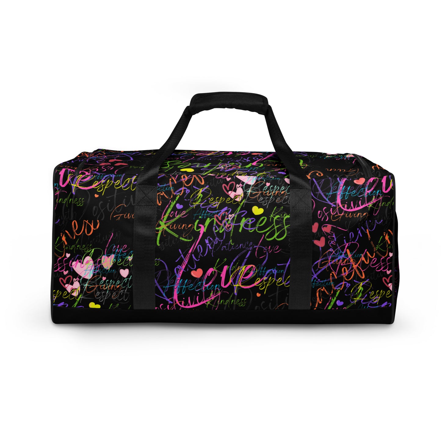 Positive words Duffle bag ( black )