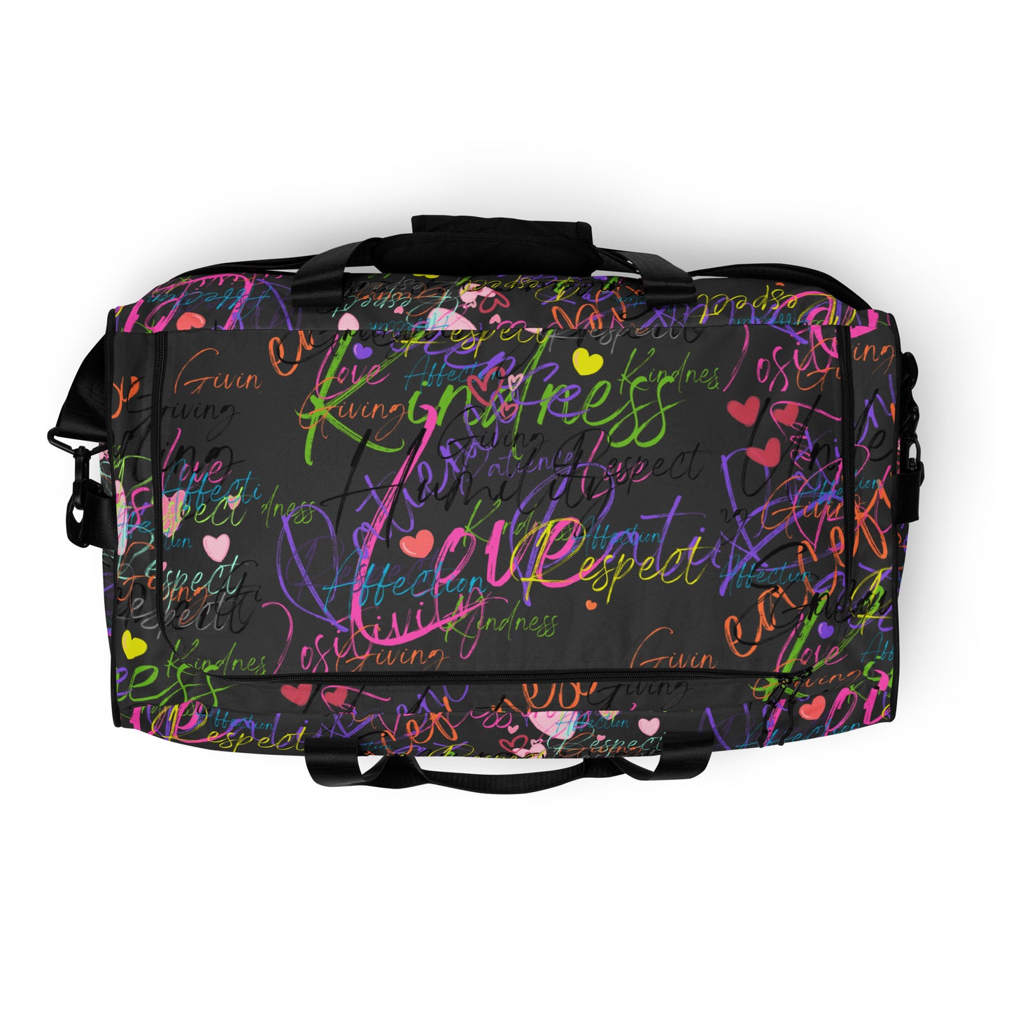 Positive words Duffle bag ( grey )