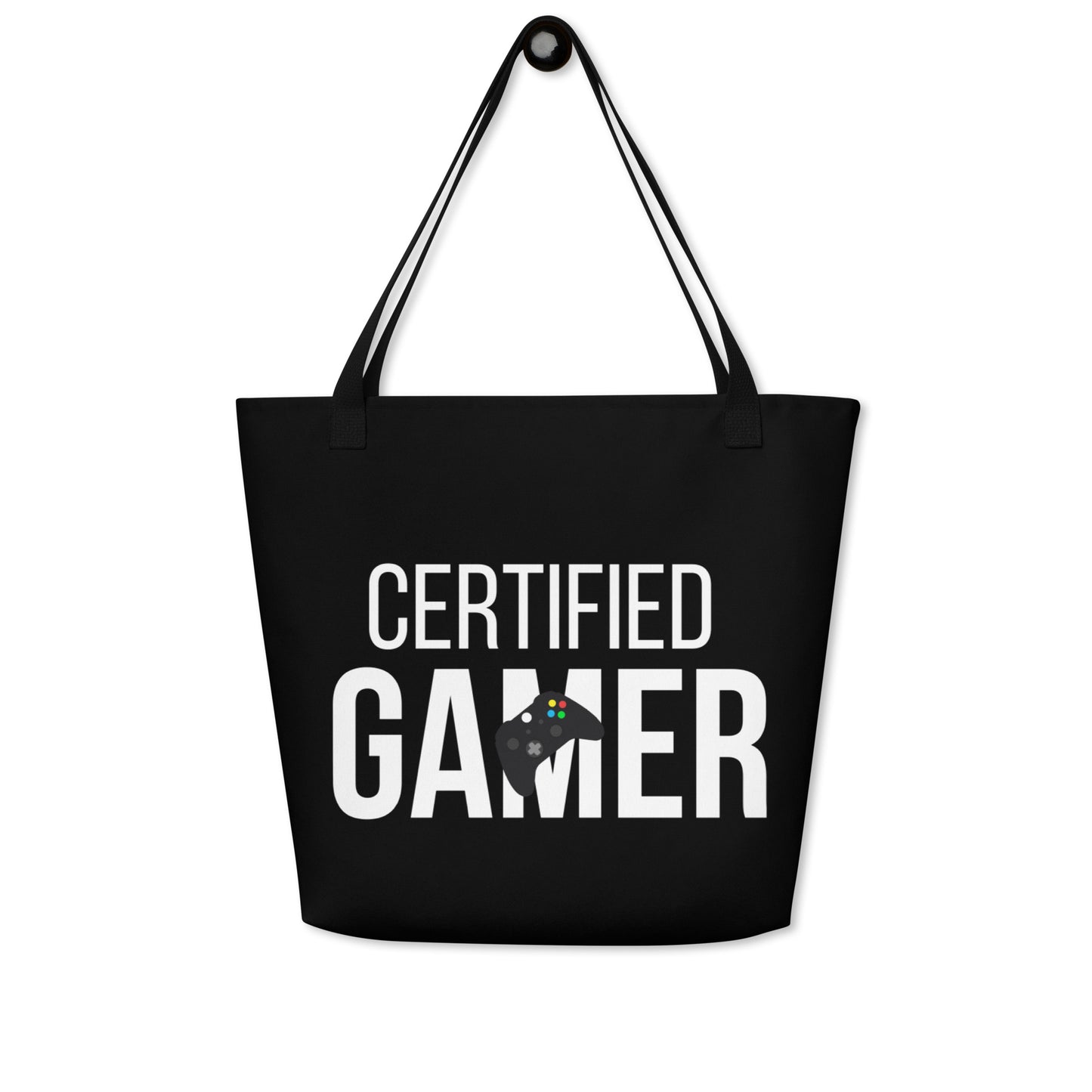 Certified gamer Large Tote Bag