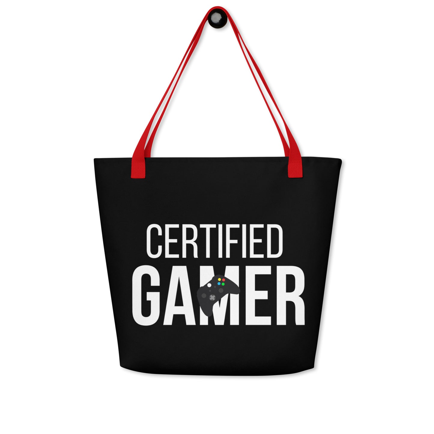 Certified gamer Large Tote Bag