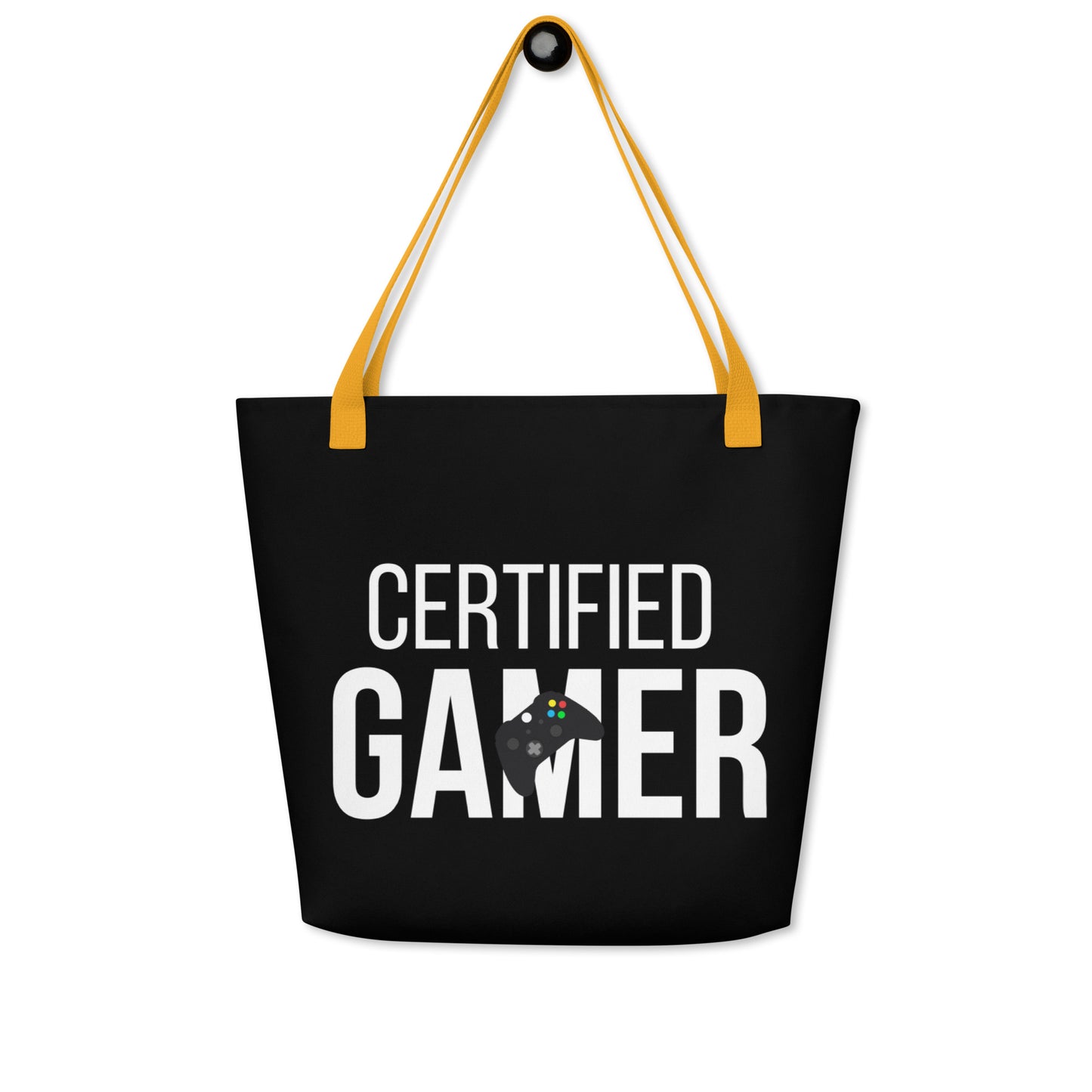 Certified gamer Large Tote Bag