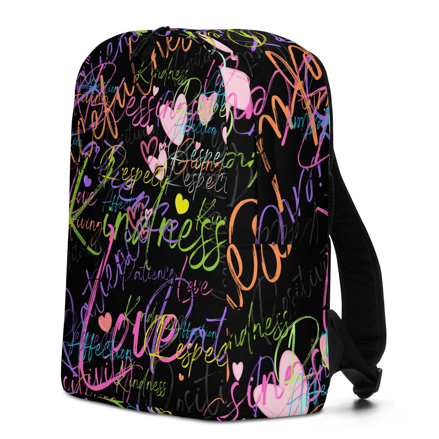 Positive words Minimalist Backpack ( black )