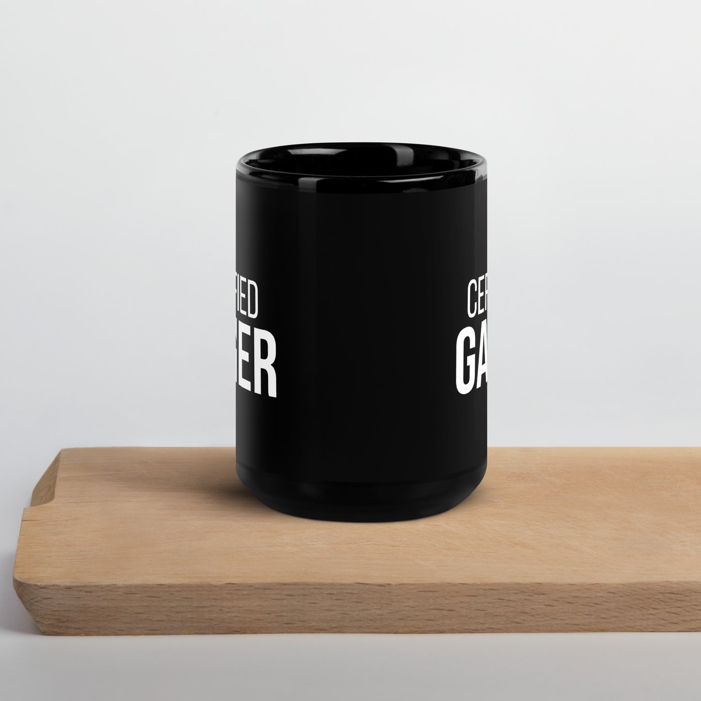 Certified gamer Black Glossy Mug