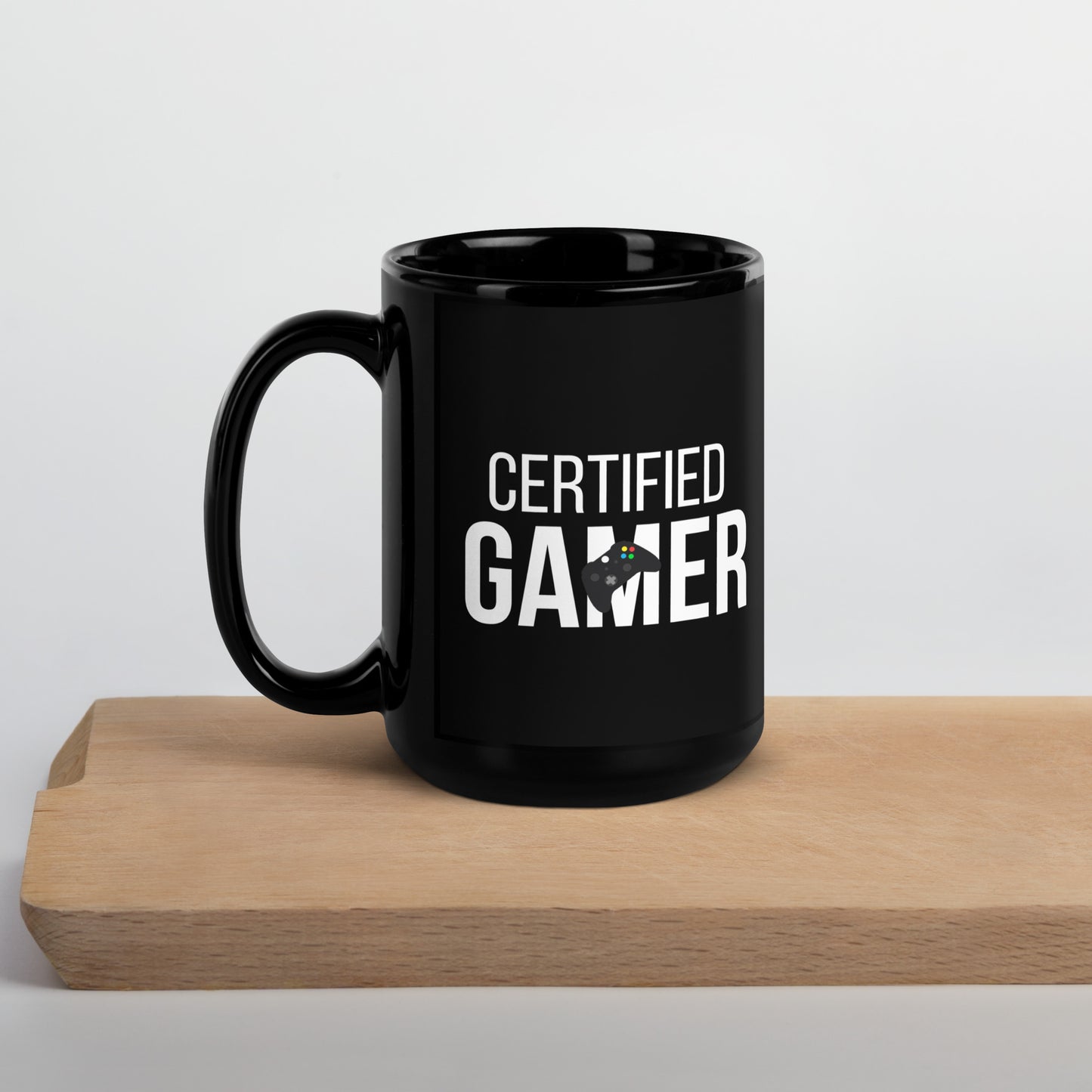 Certified gamer Black Glossy Mug