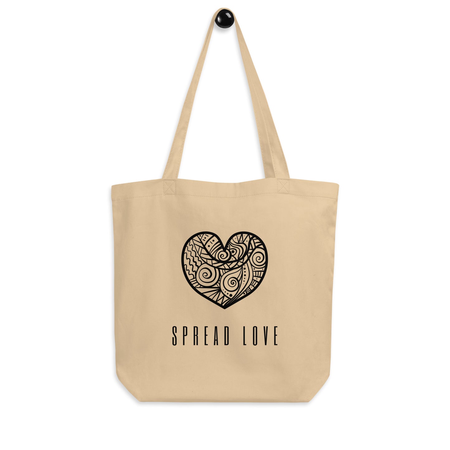 100% Organic Cotton Spread Love Eco Tote Bag