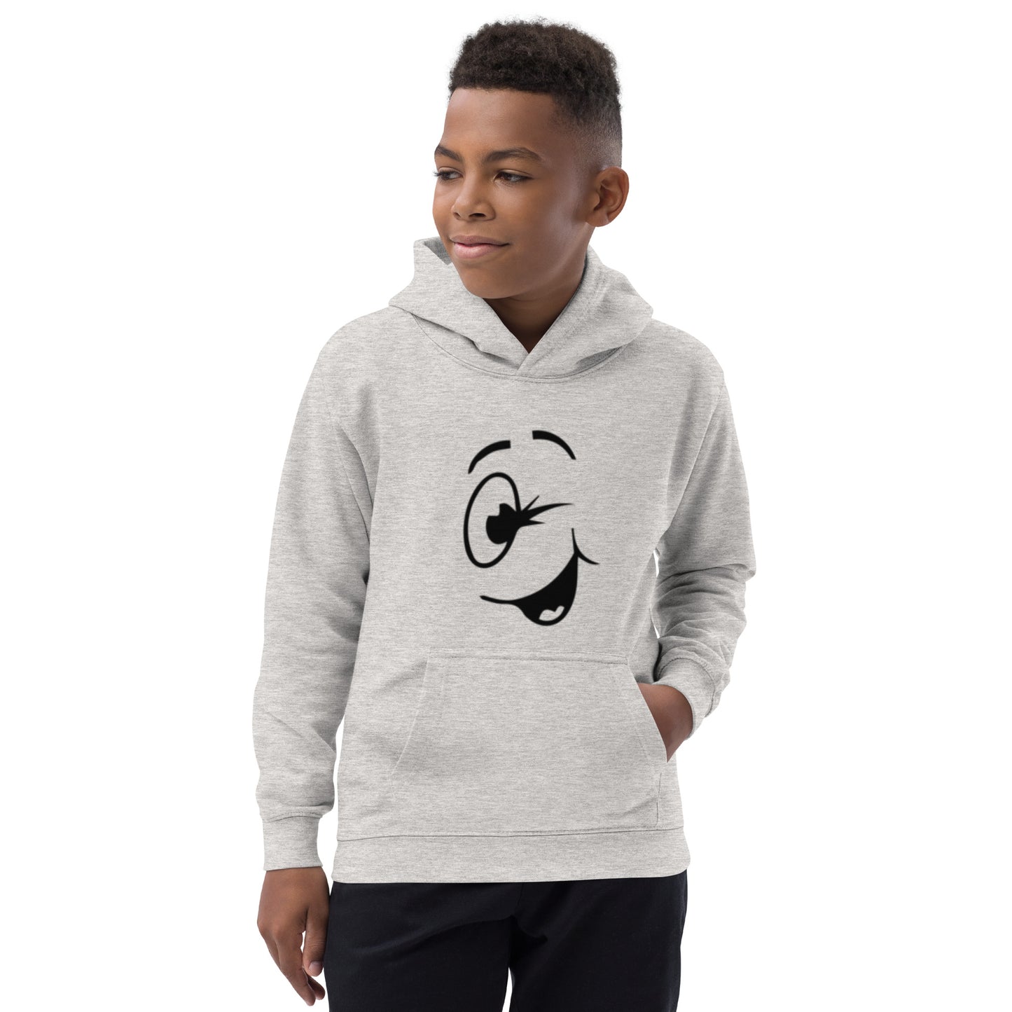 Winking Smiley Kids Hoodie