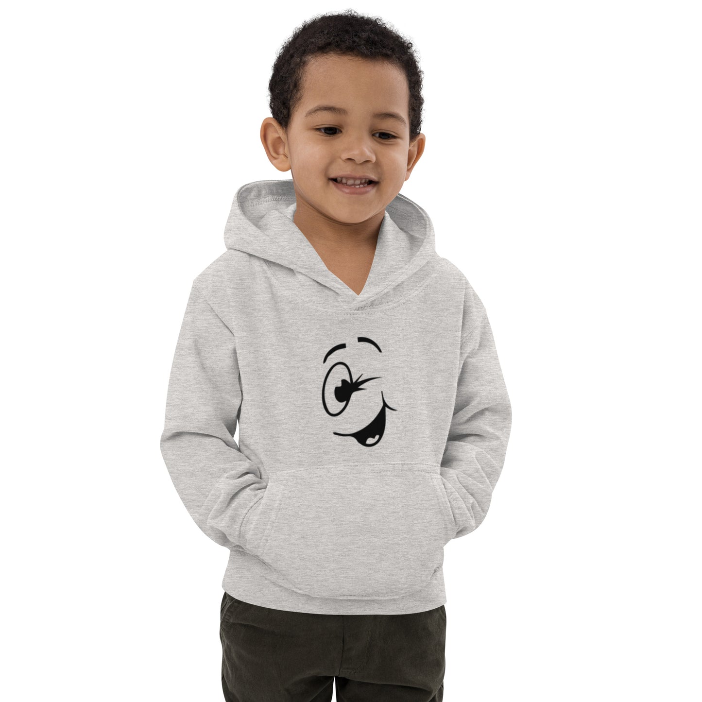 Winking Smiley Kids Hoodie