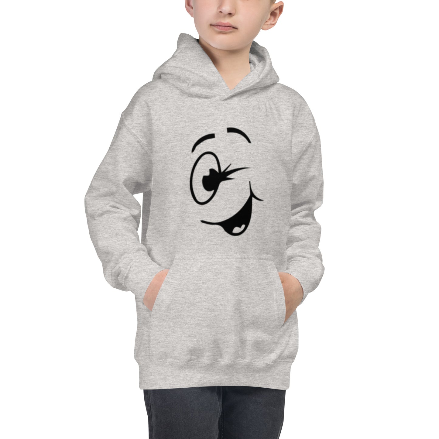 Winking Smiley Kids Hoodie