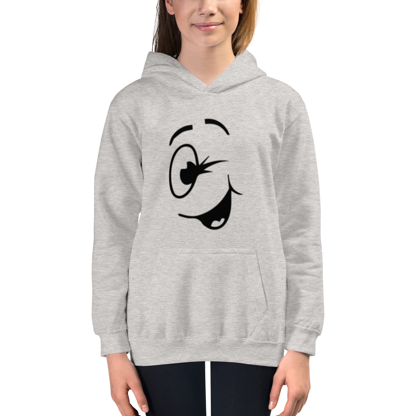 Winking Smiley Kids Hoodie