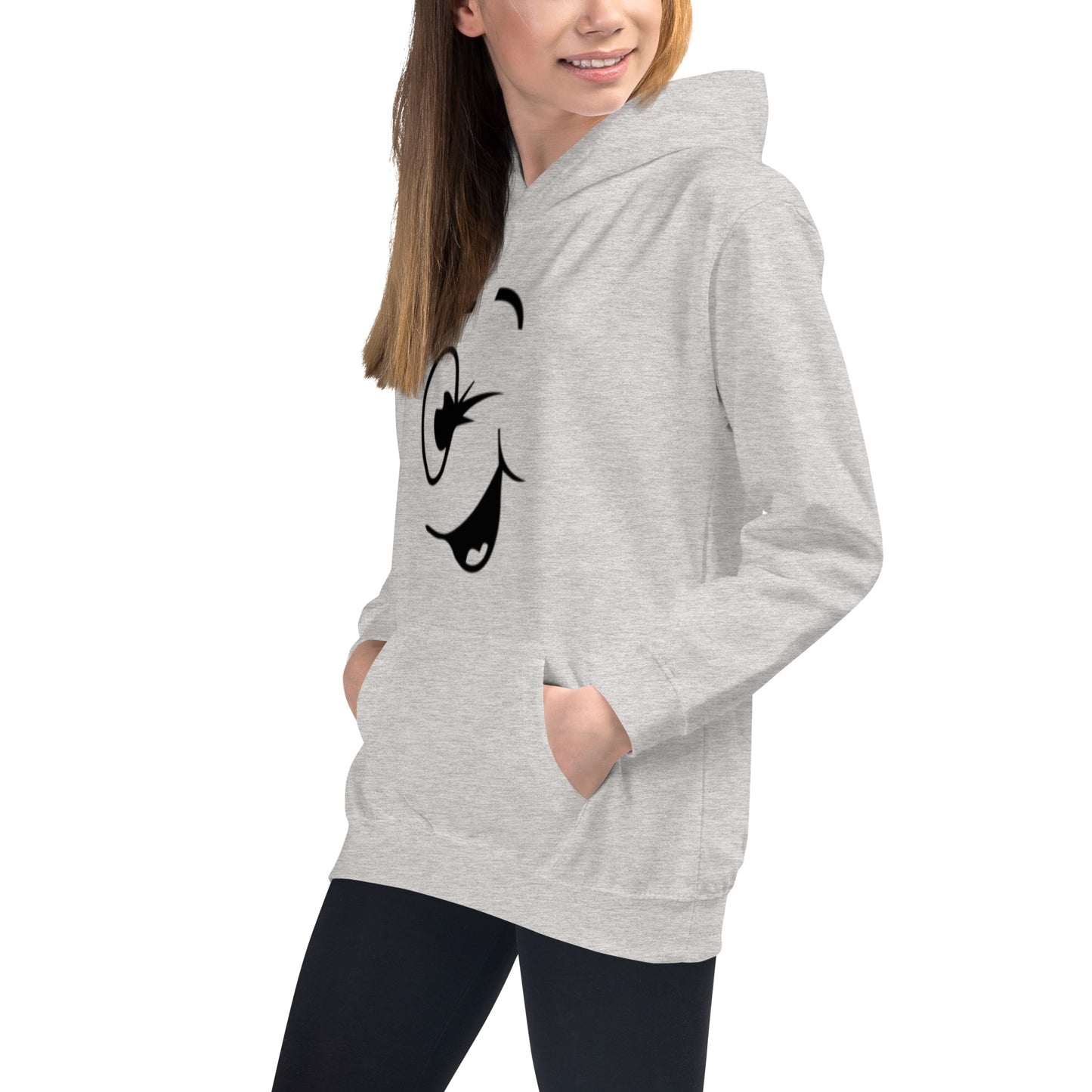 Winking Smiley Kids Hoodie