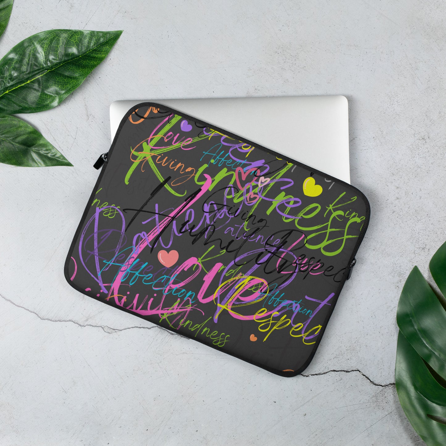 Positive words Laptop Sleeve ( grey )