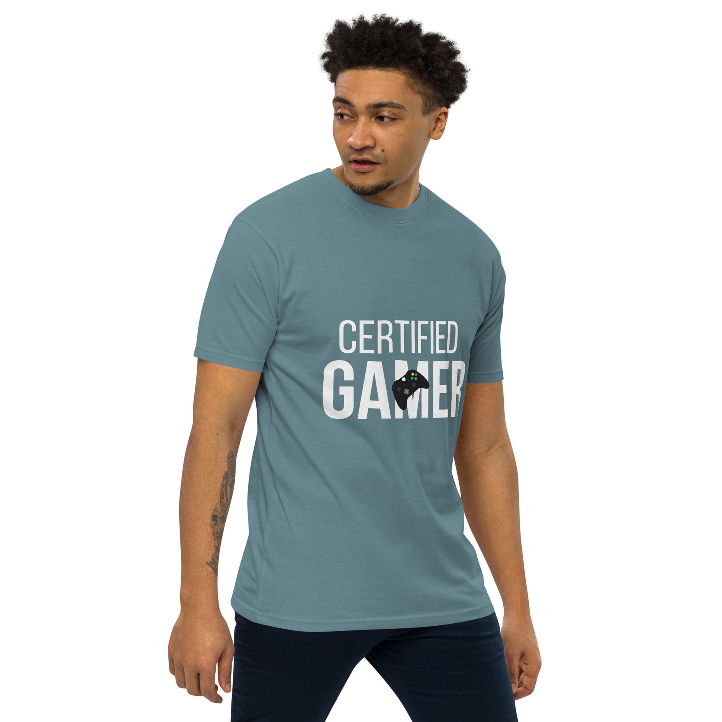 Certified gamer Men’s premium heavyweight tee