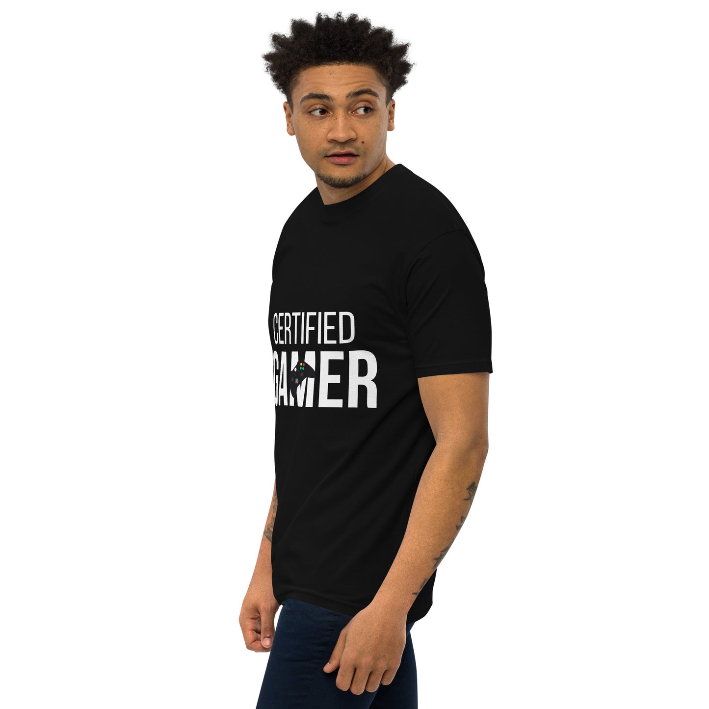 Certified gamer Men’s premium heavyweight tee