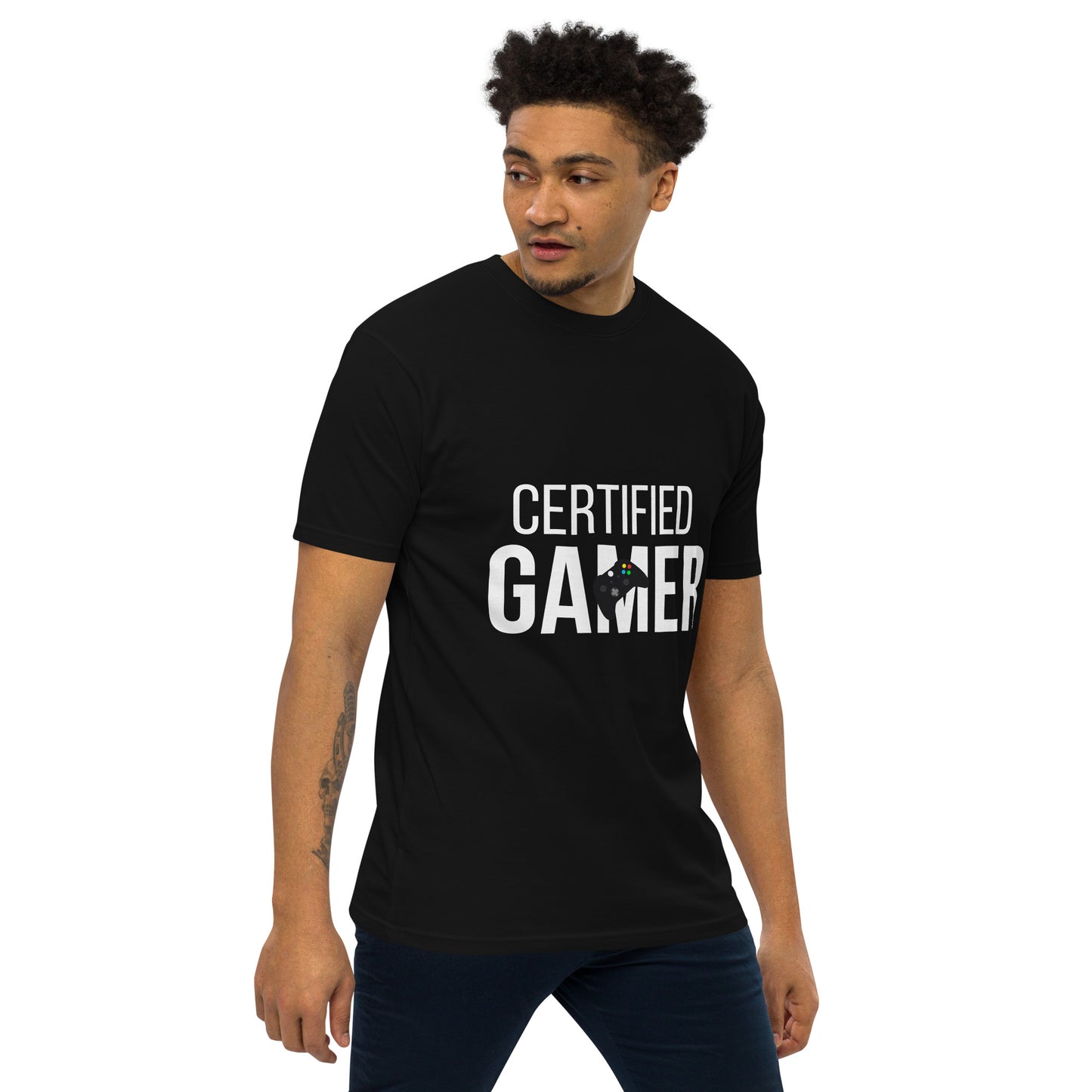 Certified gamer Men’s premium heavyweight tee