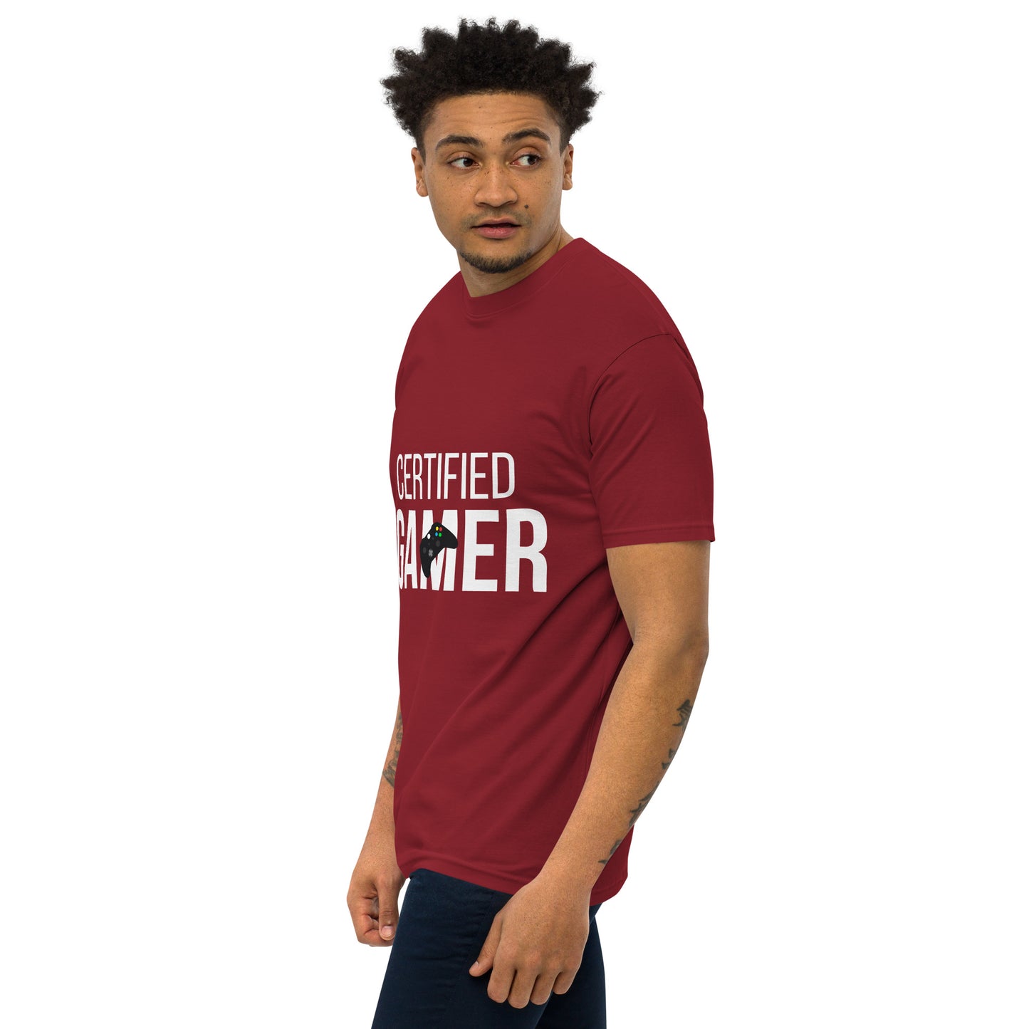 Certified gamer Men’s premium heavyweight tee