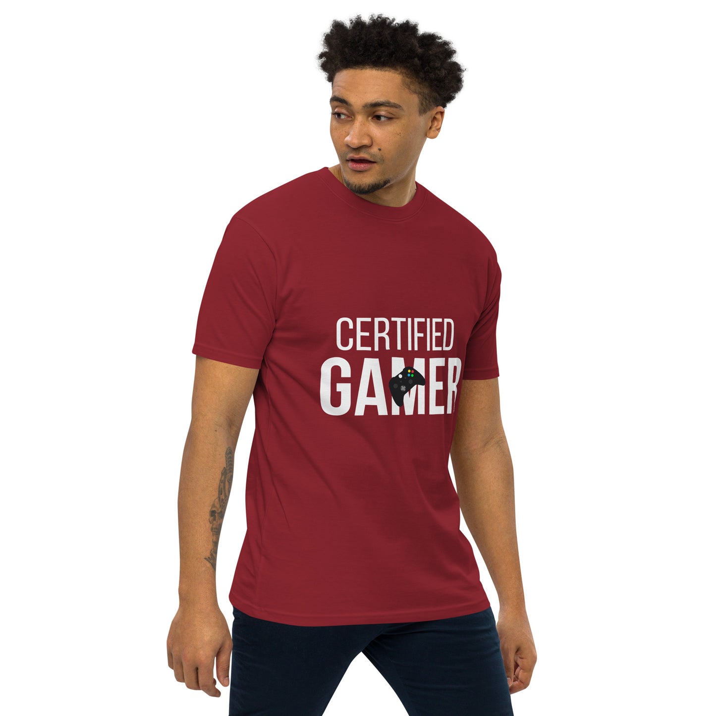 Certified gamer Men’s premium heavyweight tee