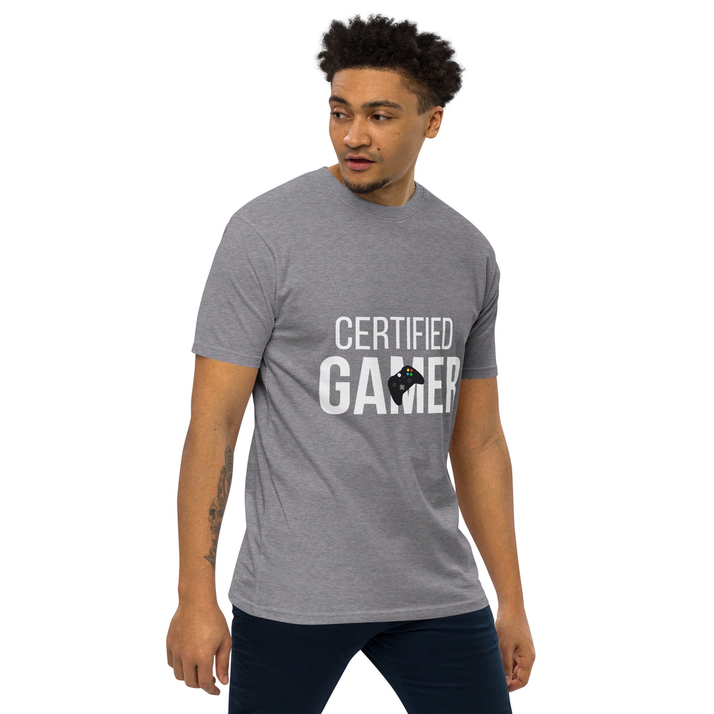 Certified gamer Men’s premium heavyweight tee