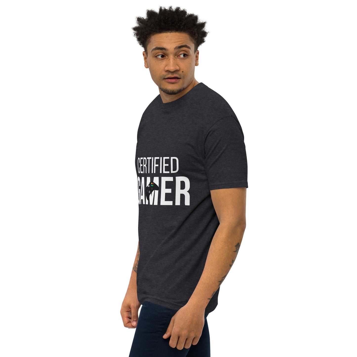 Certified gamer Men’s premium heavyweight tee