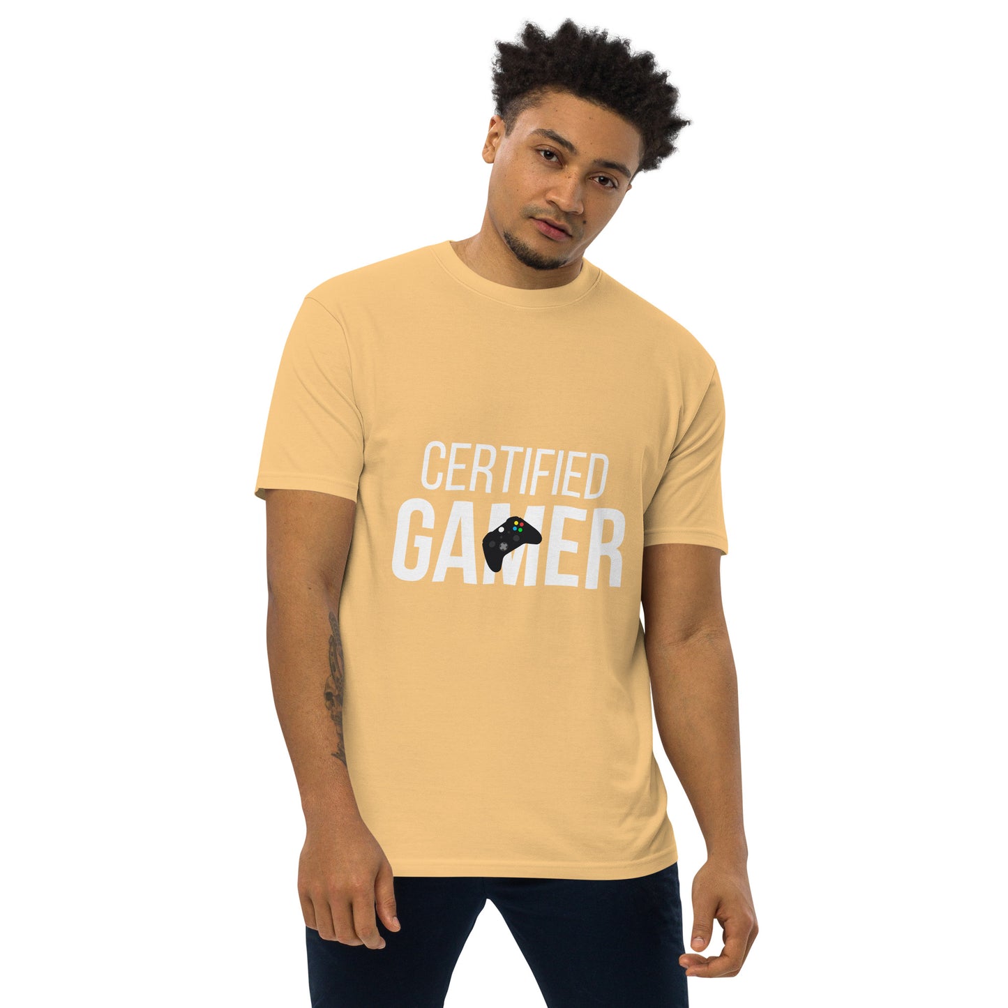 Certified gamer Men’s premium heavyweight tee