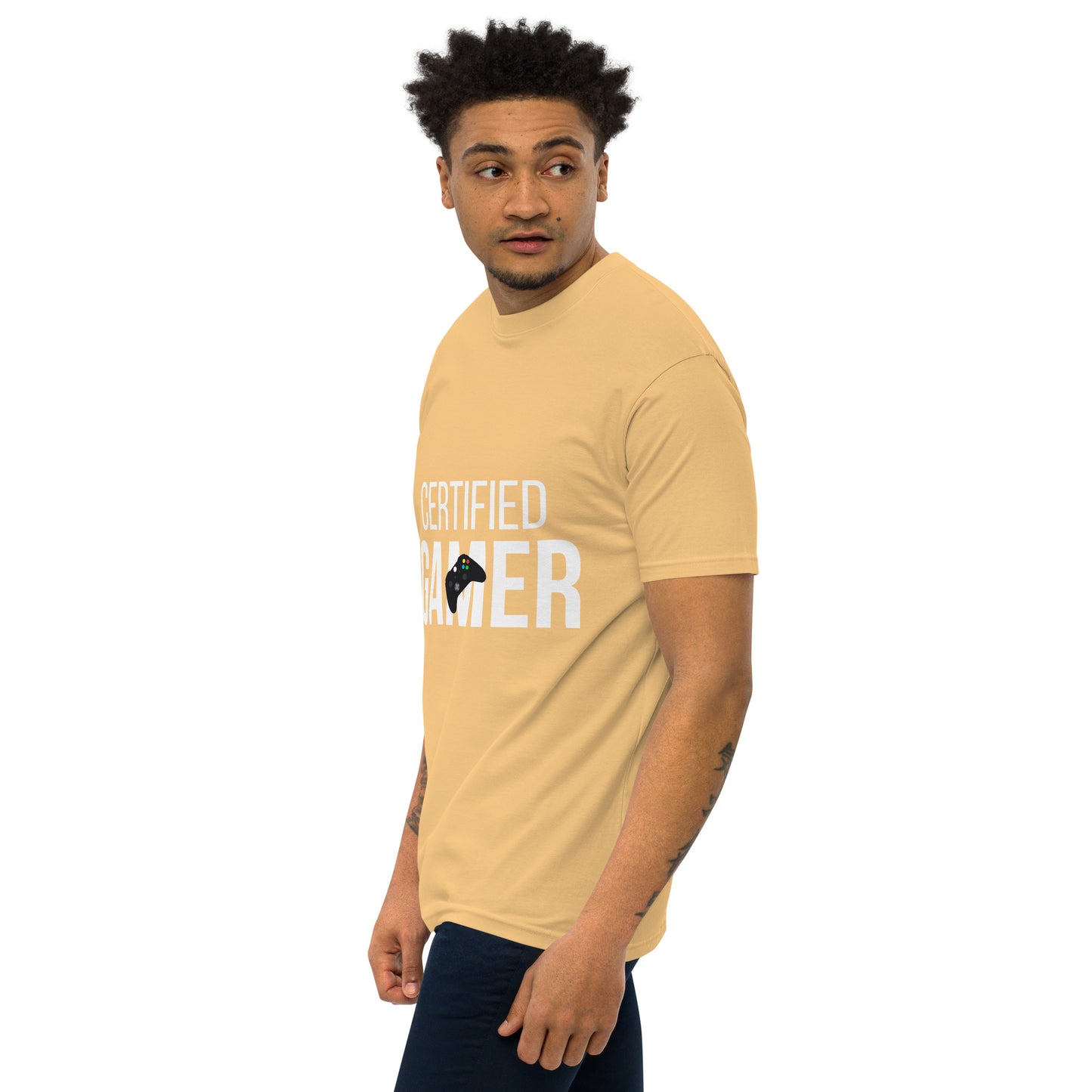 Certified gamer Men’s premium heavyweight tee