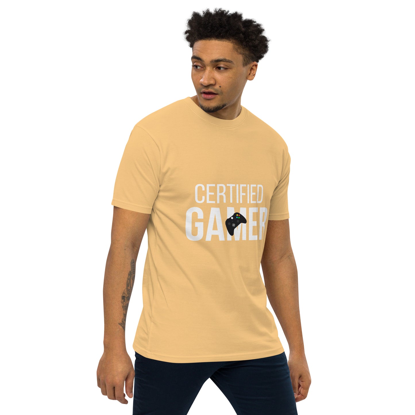 Certified gamer Men’s premium heavyweight tee