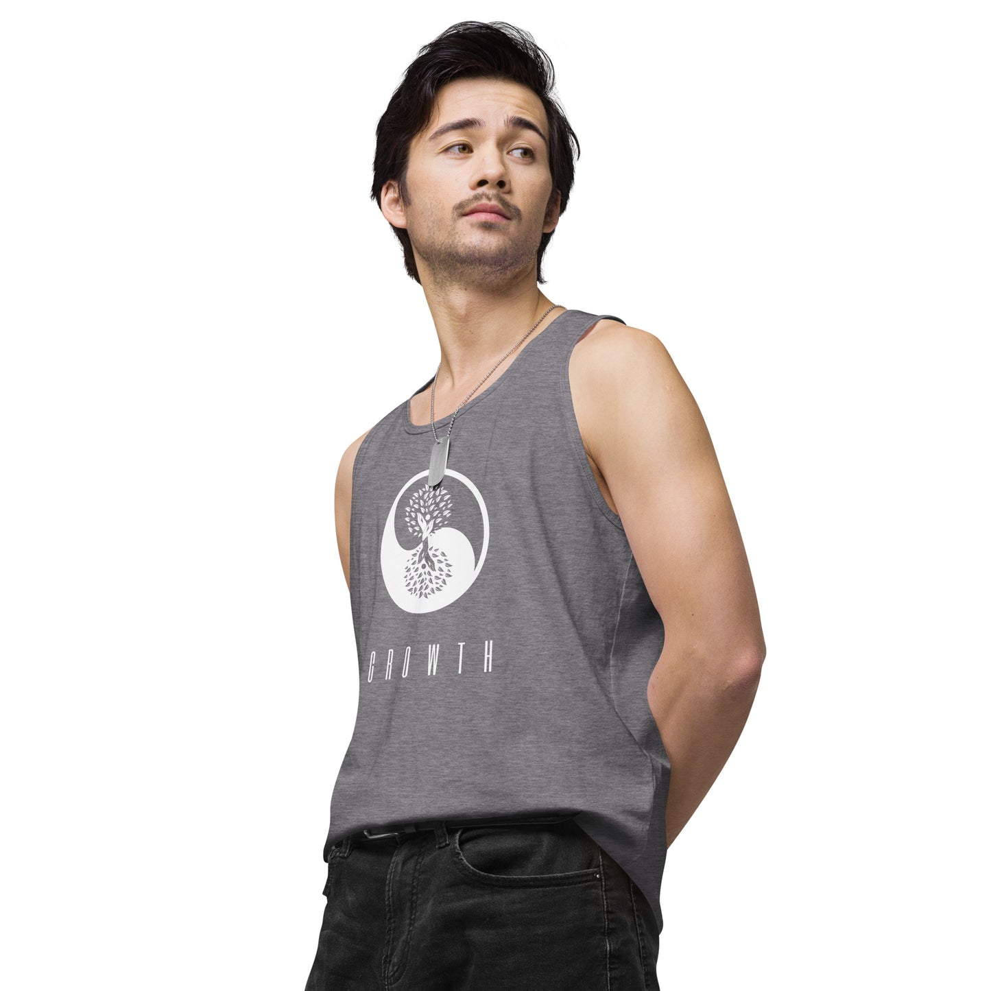 Men’s premium 100% Cotton Growth tank top