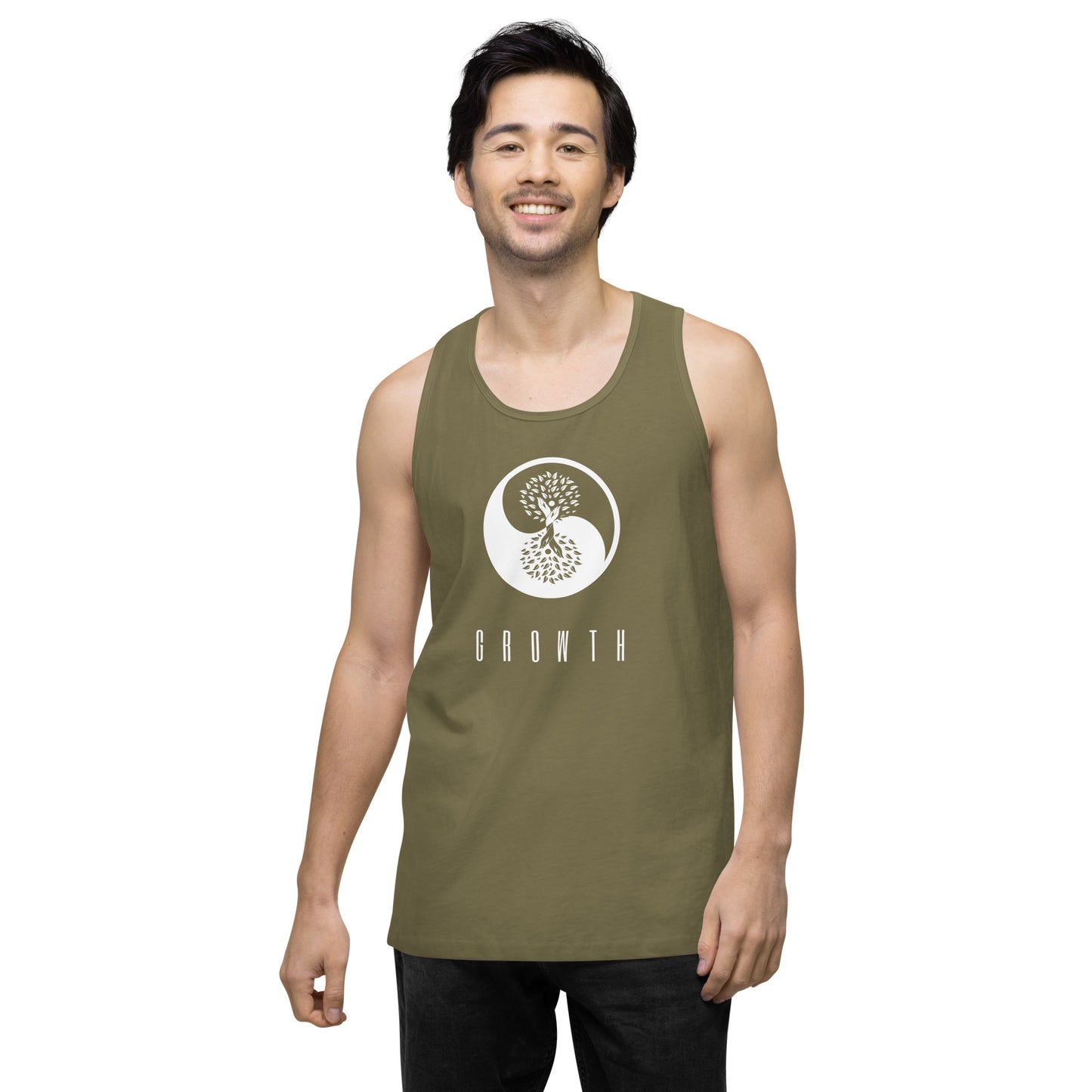 Men’s premium 100% Cotton Growth tank top