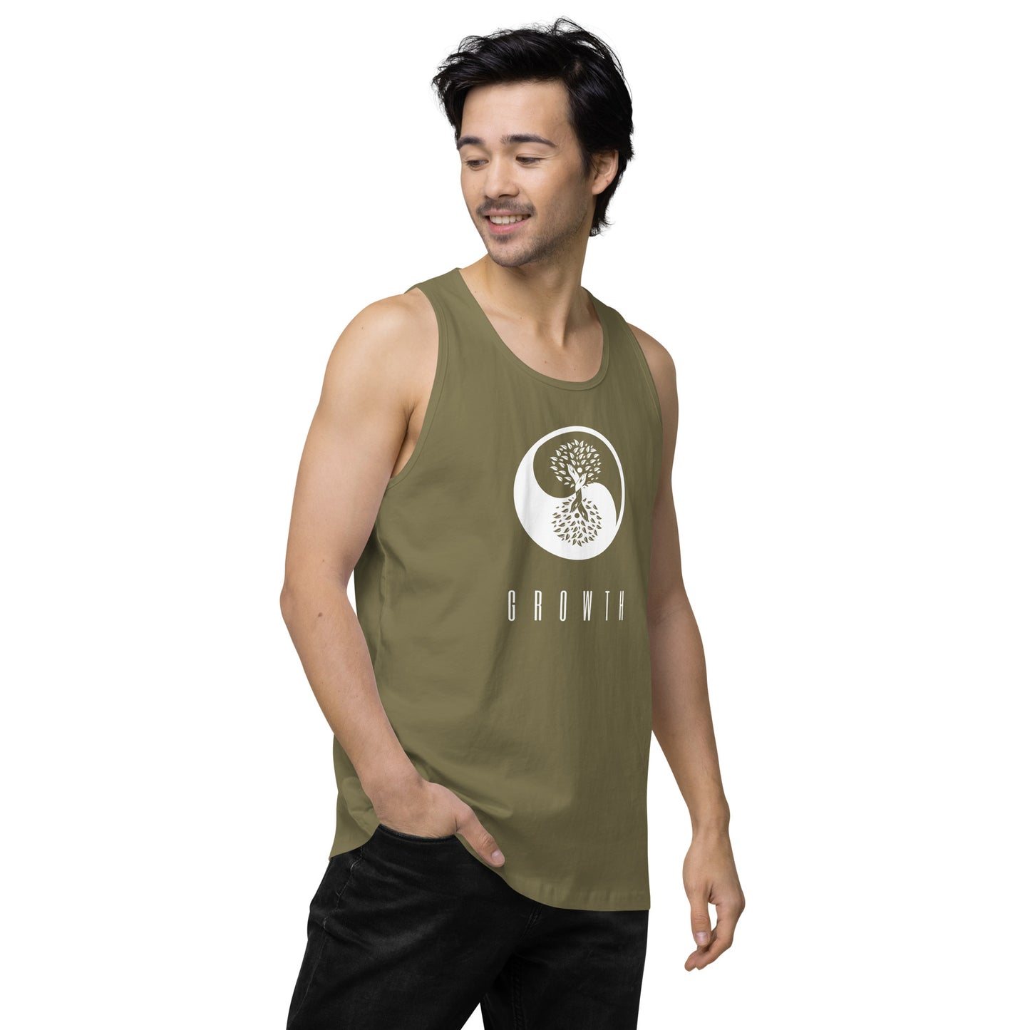 Men’s premium 100% Cotton Growth tank top