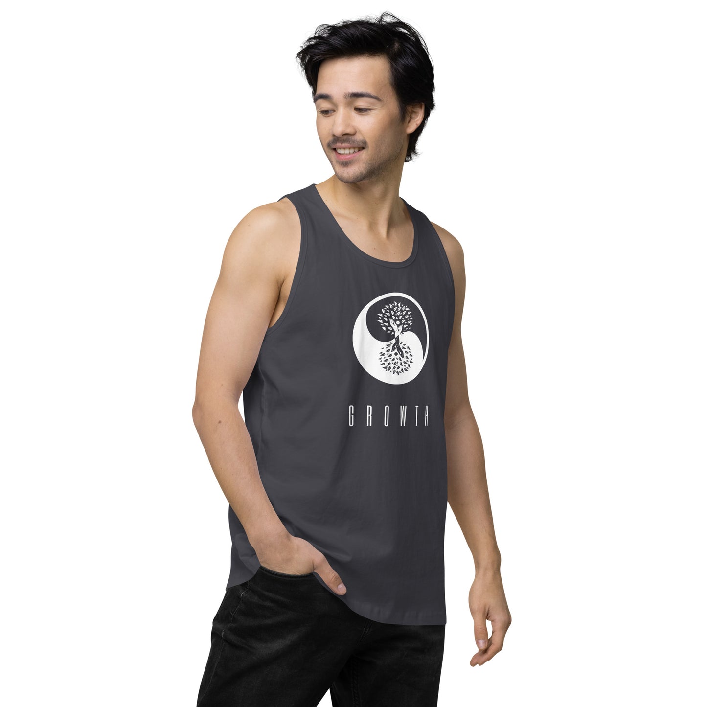 Men’s premium 100% Cotton Growth tank top