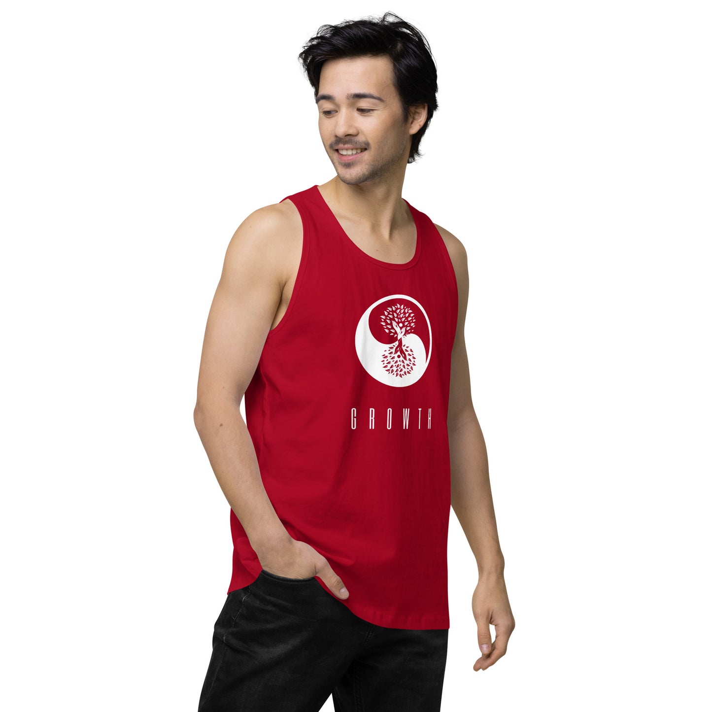 Men’s premium 100% Cotton Growth tank top