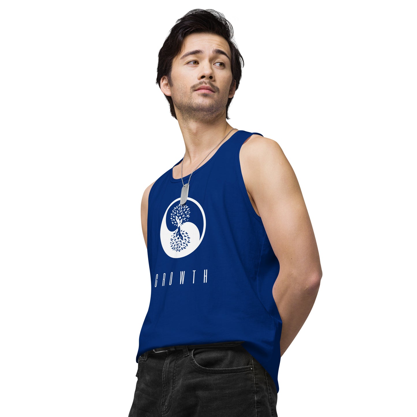 Men’s premium 100% Cotton Growth tank top