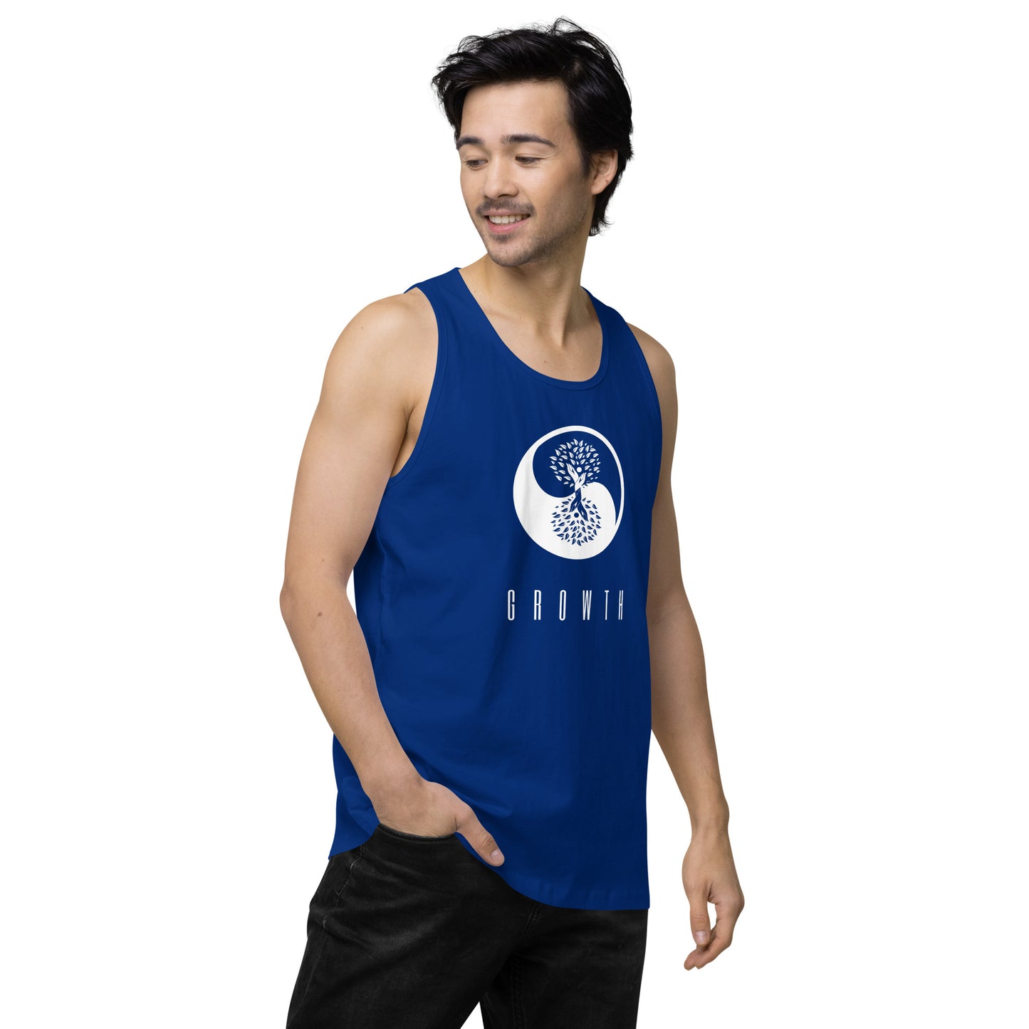 Men’s premium 100% Cotton Growth tank top