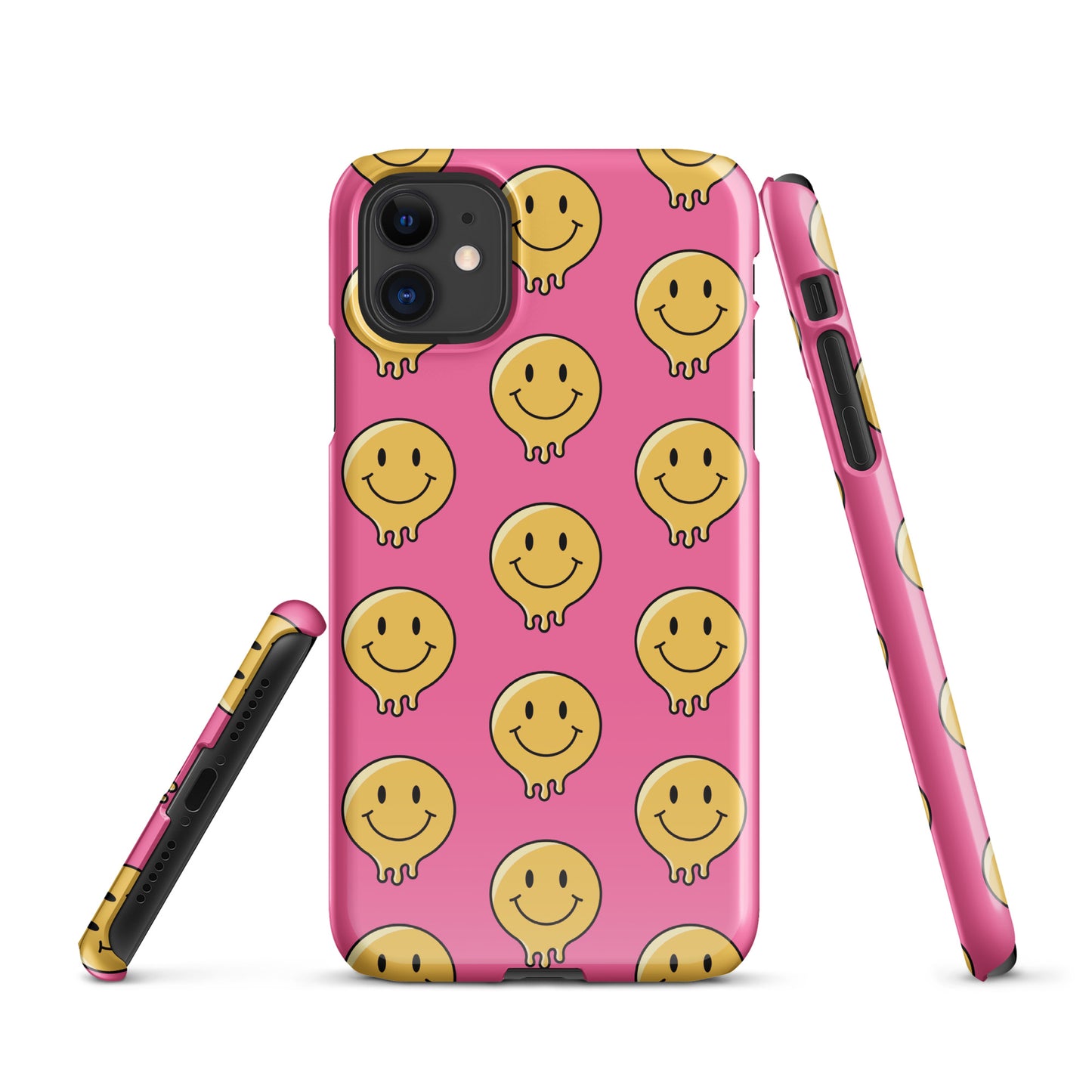 Pink Smiley Face Snap case for iPhone®