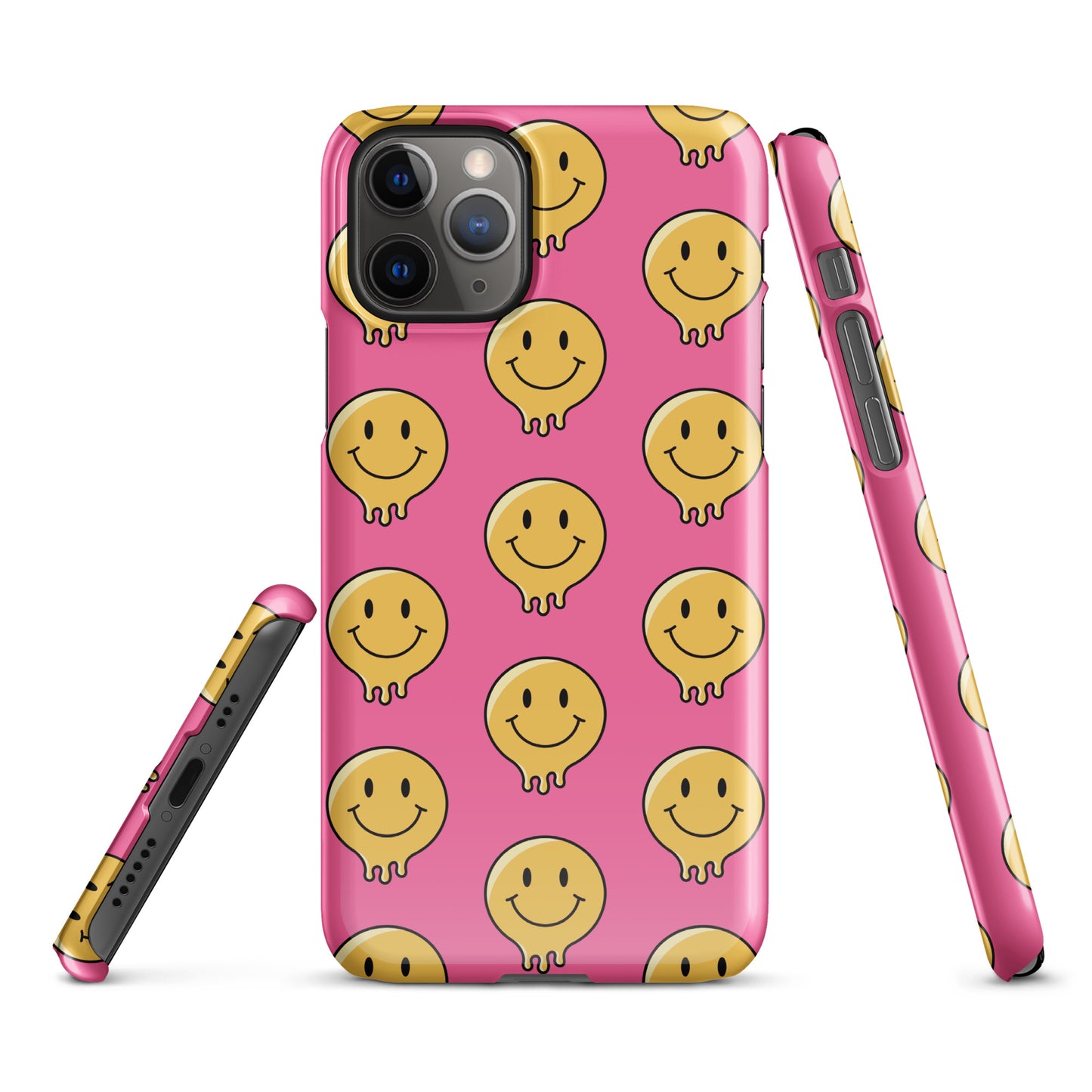 Pink Smiley Face Snap case for iPhone®