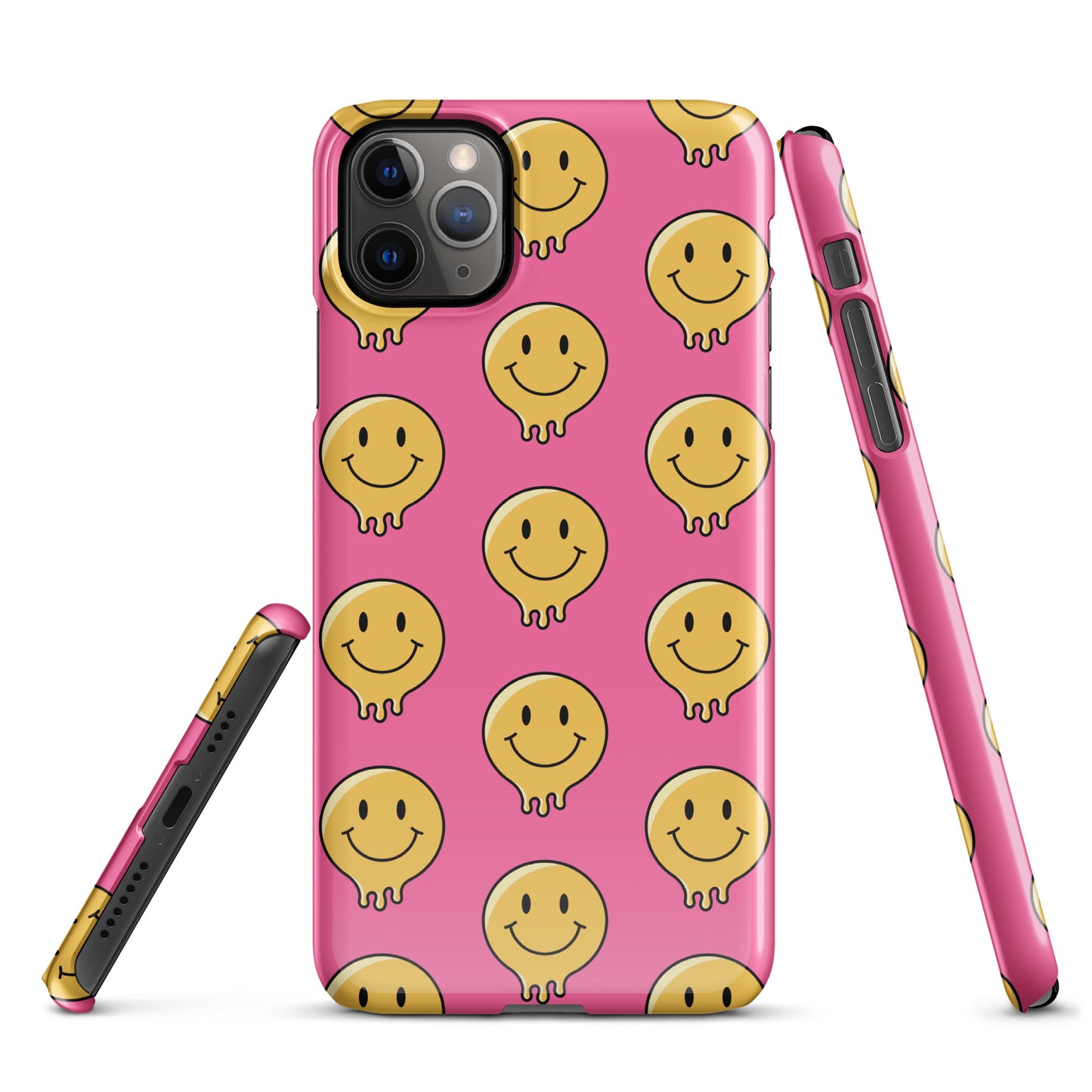 Pink Smiley Face Snap case for iPhone®