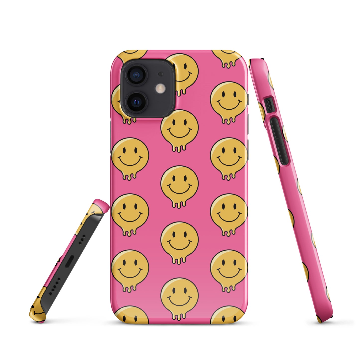 Pink Smiley Face Snap case for iPhone®