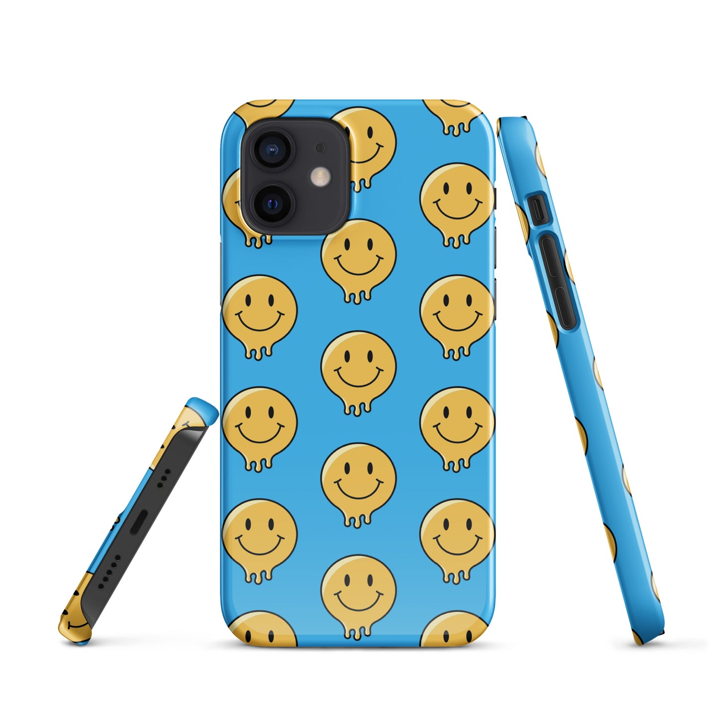 Blue Smiley Face Snap case for iPhone®