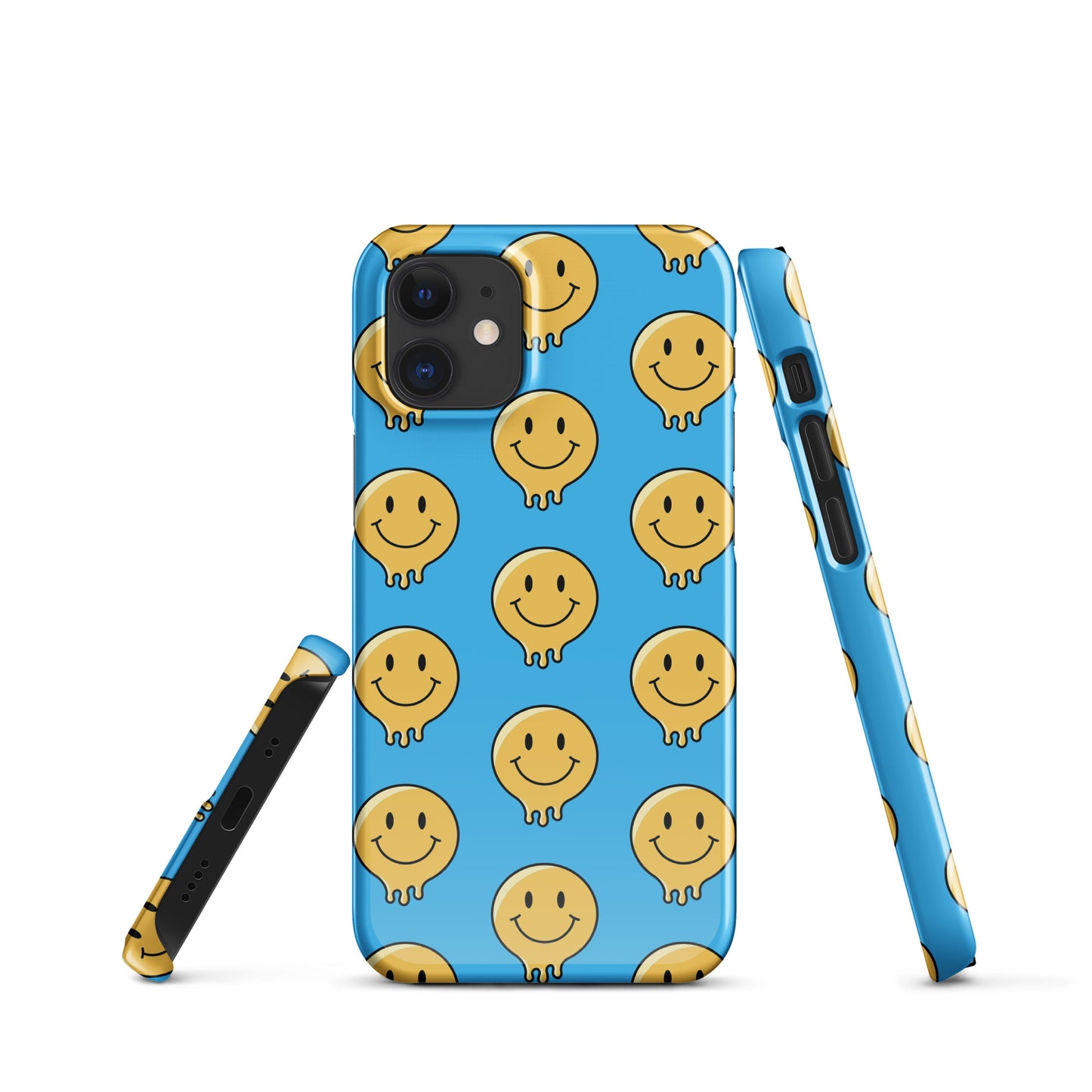 Blue Smiley Face Snap case for iPhone®