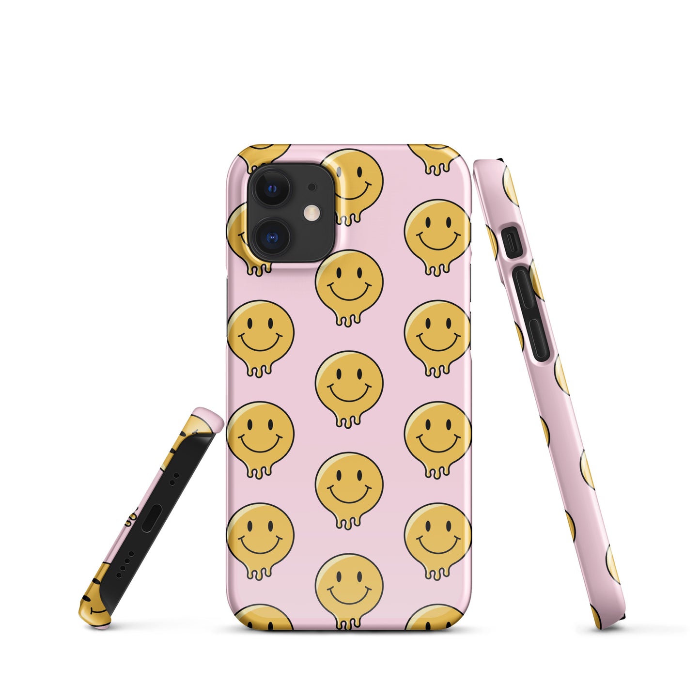 Baby Pink Smiley Face Snap case for iPhone®