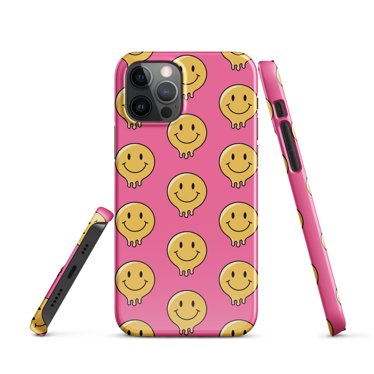 Pink Smiley Face Snap case for iPhone®