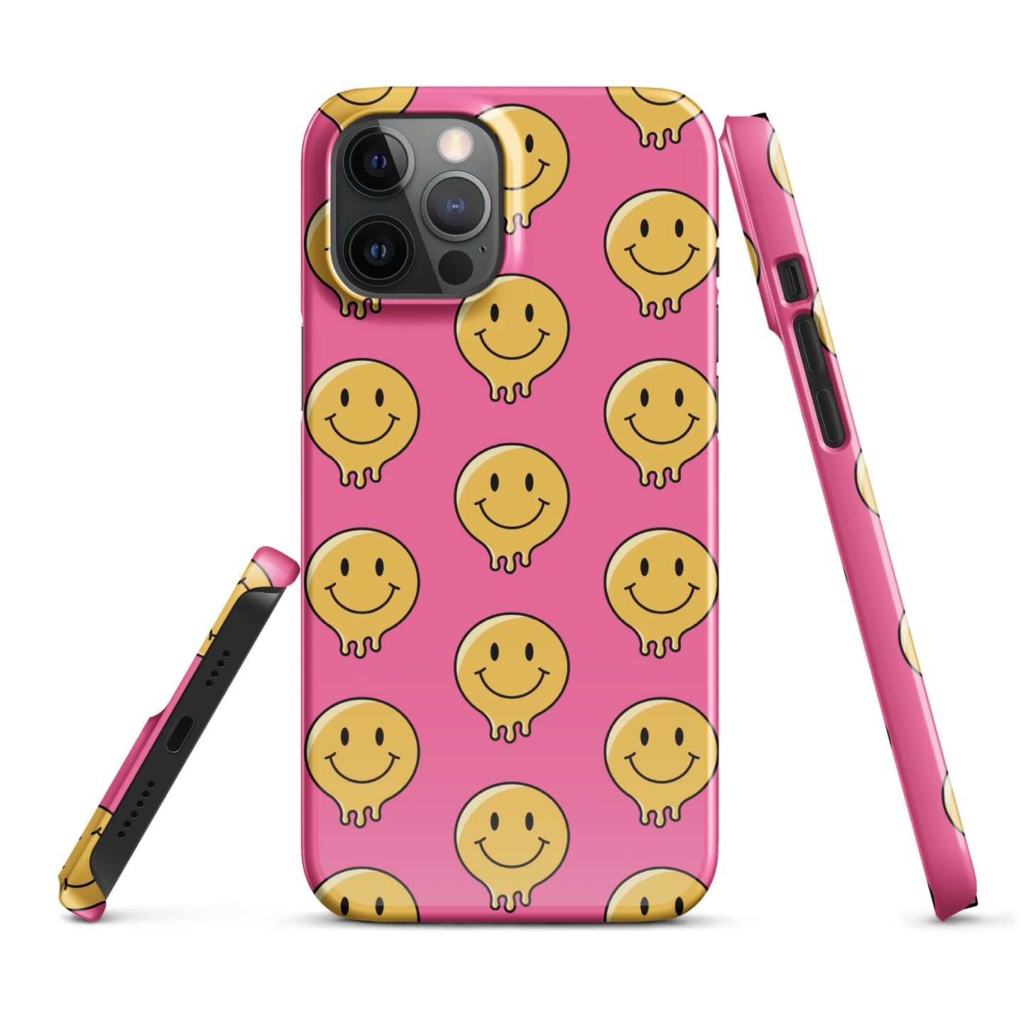 Pink Smiley Face Snap case for iPhone®