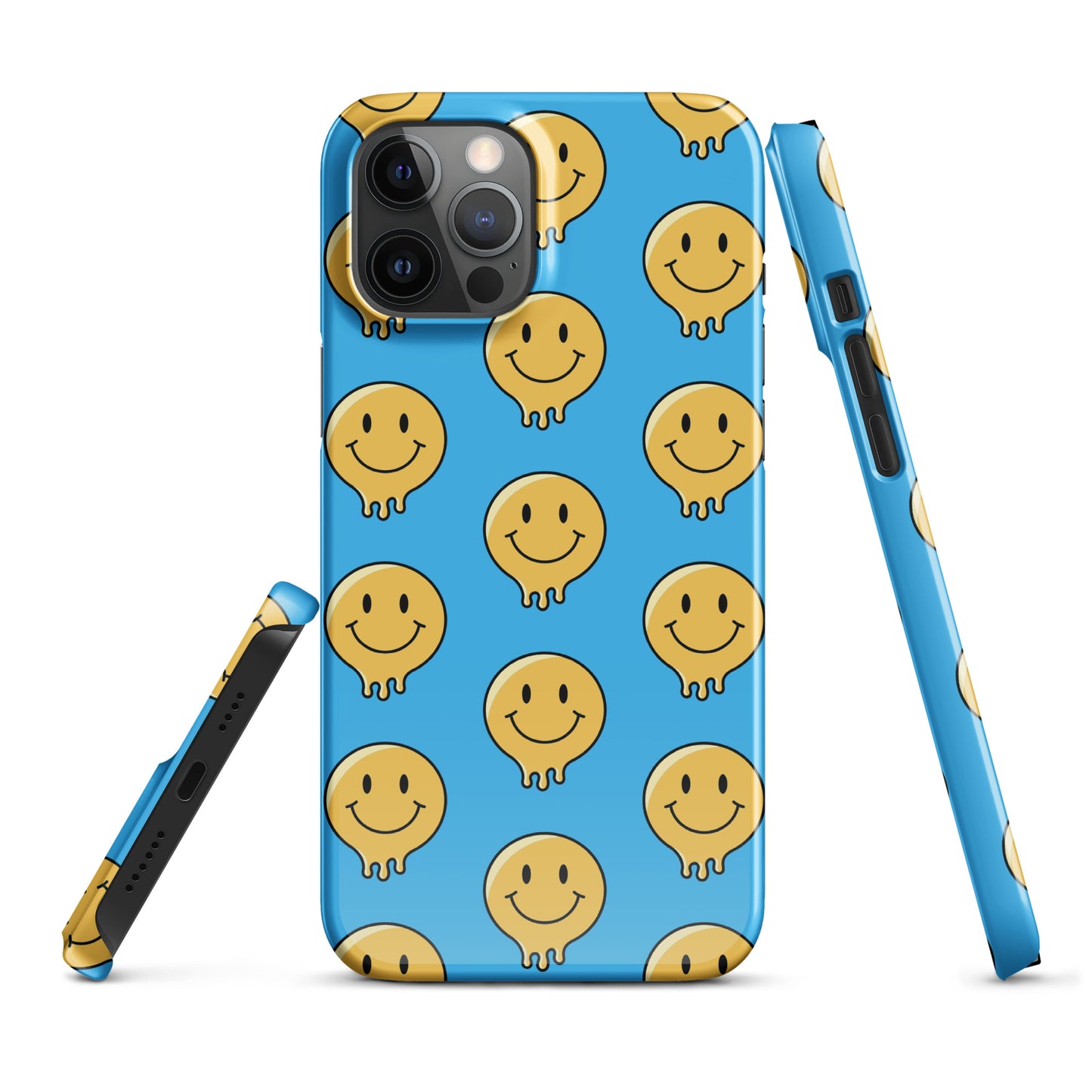 Blue Smiley Face Snap case for iPhone®