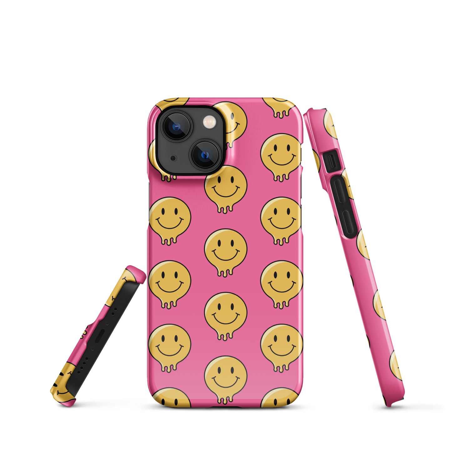 Pink Smiley Face Snap case for iPhone®