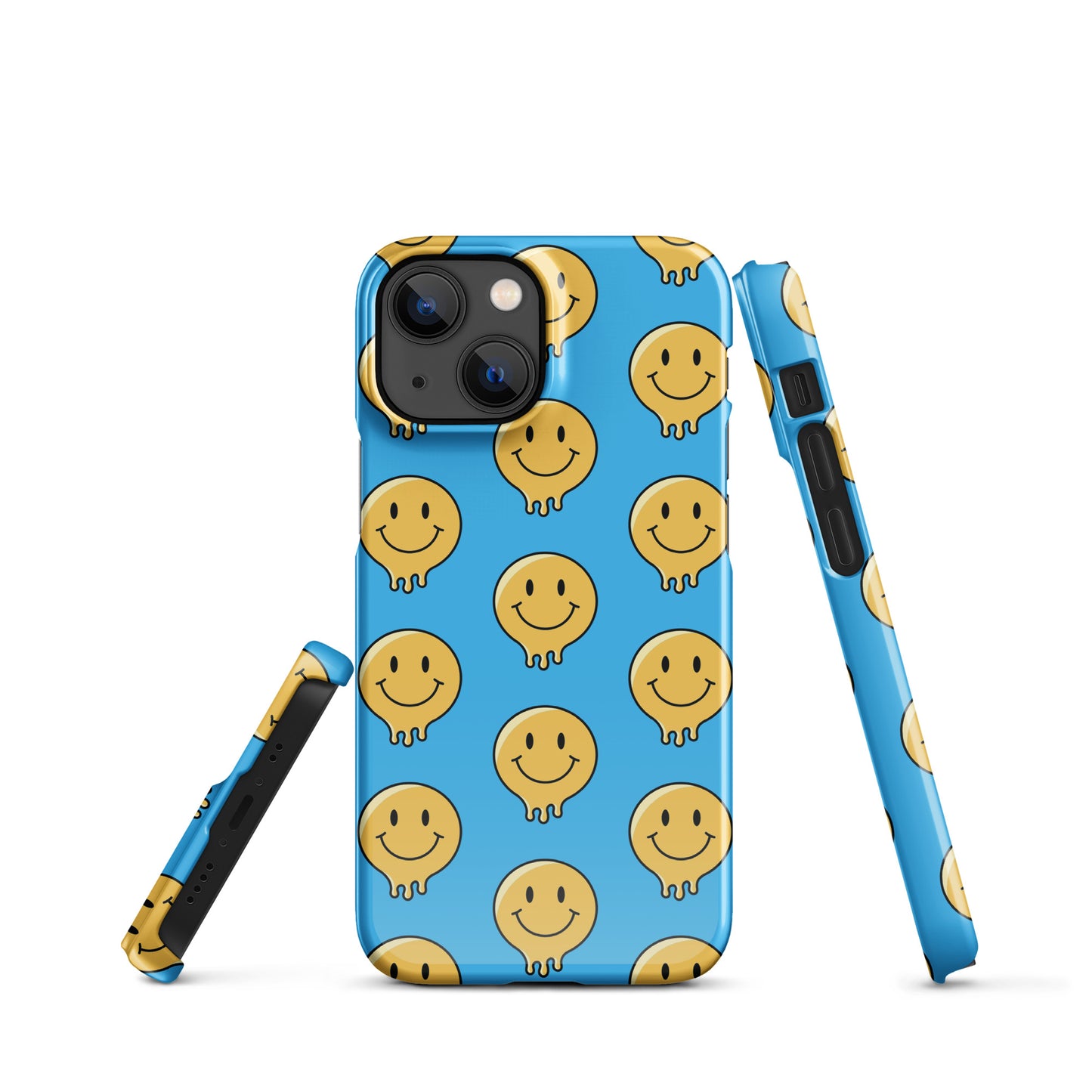 Blue Smiley Face Snap case for iPhone®