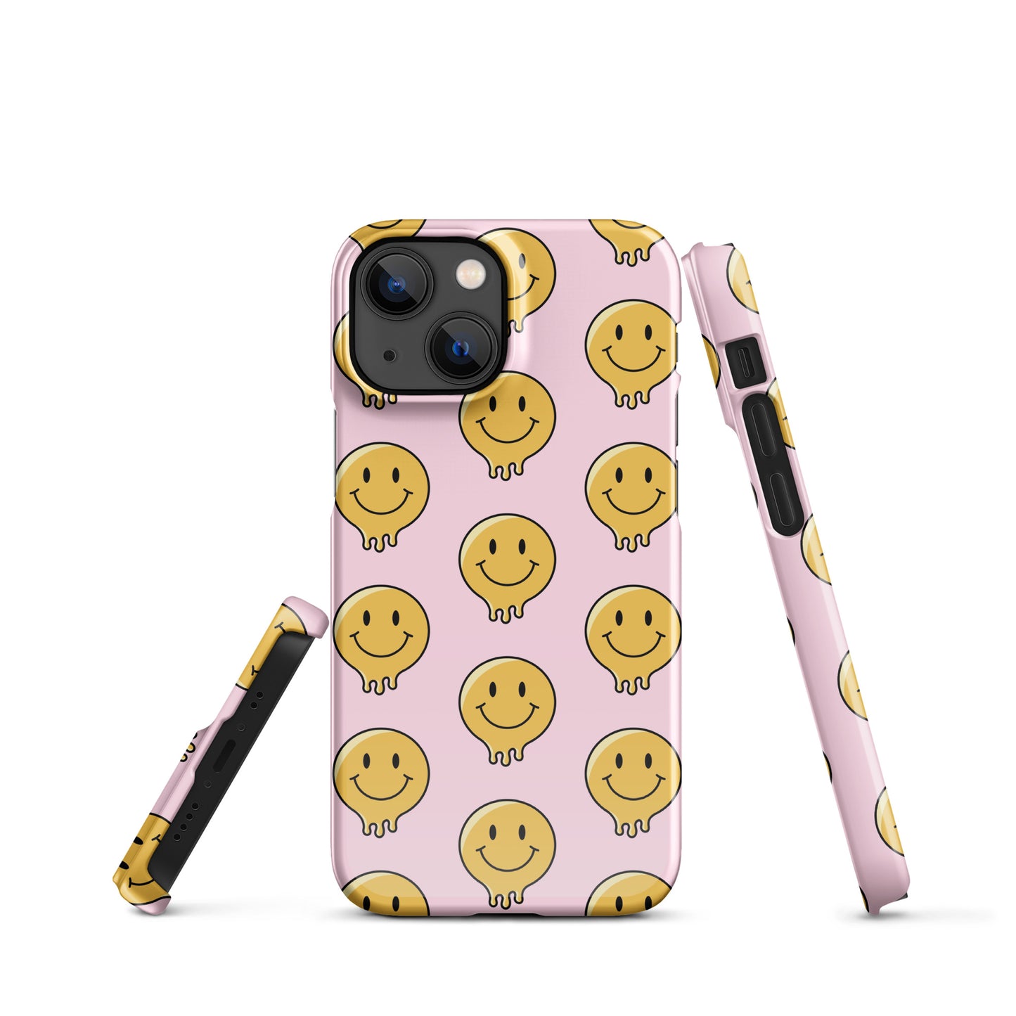 Baby Pink Smiley Face Snap case for iPhone®