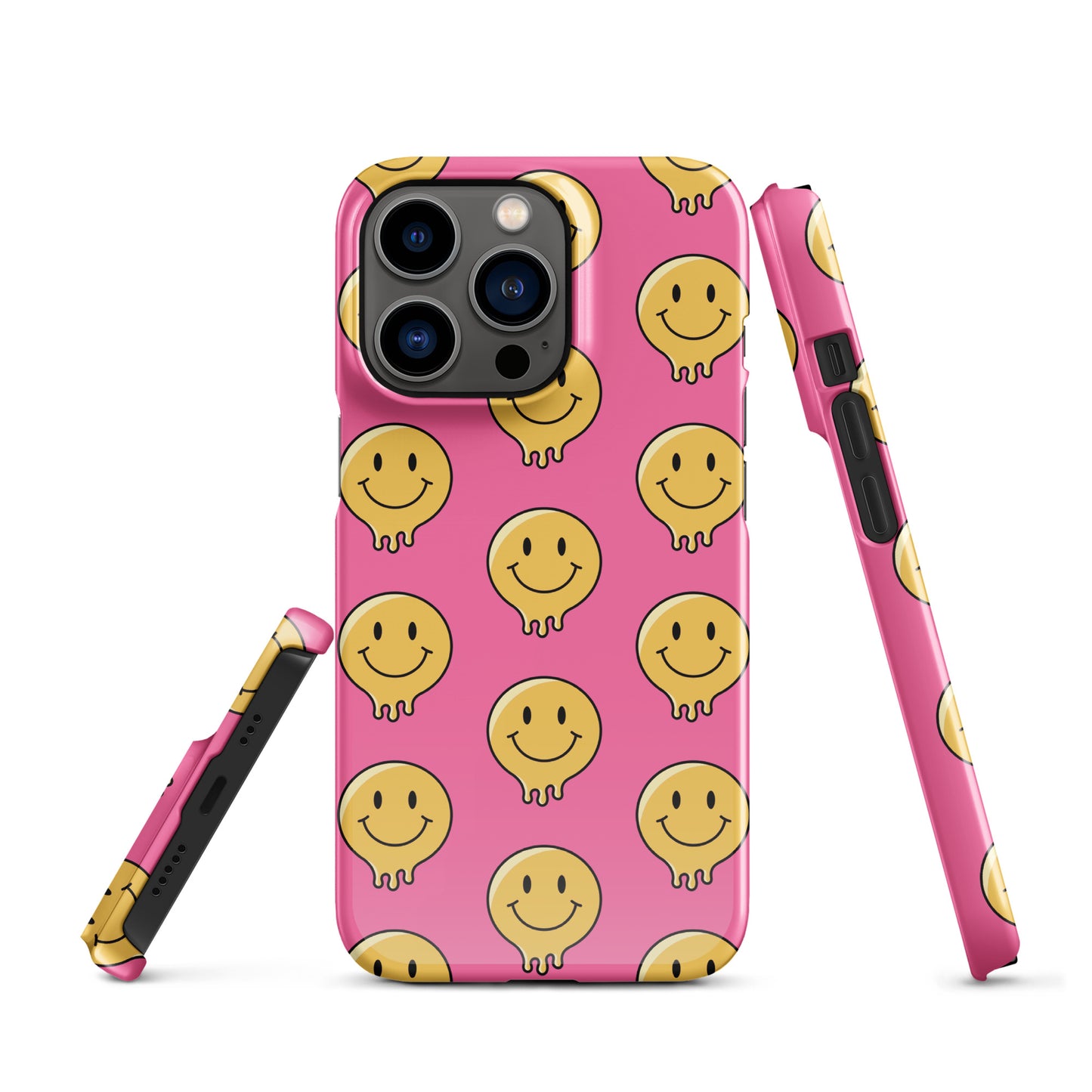 Pink Smiley Face Snap case for iPhone®