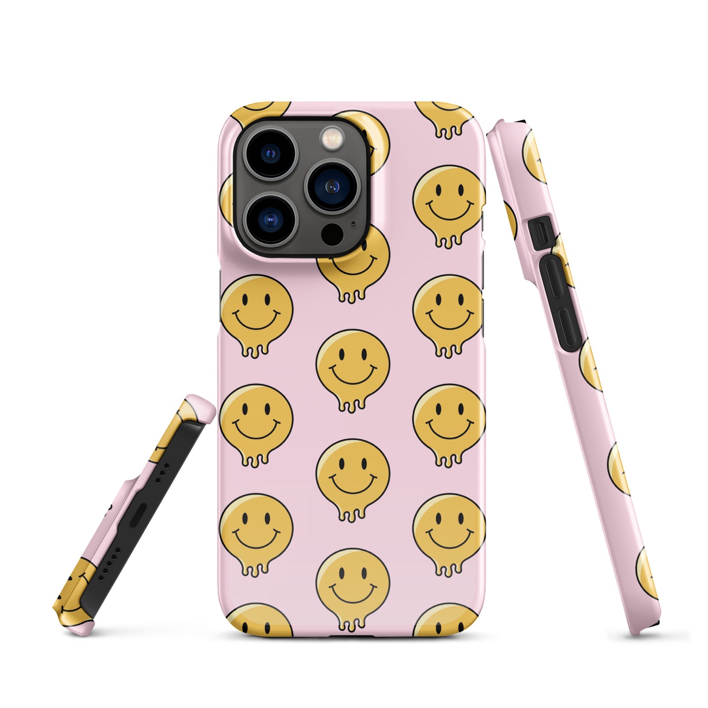 Baby Pink Smiley Face Snap case for iPhone®